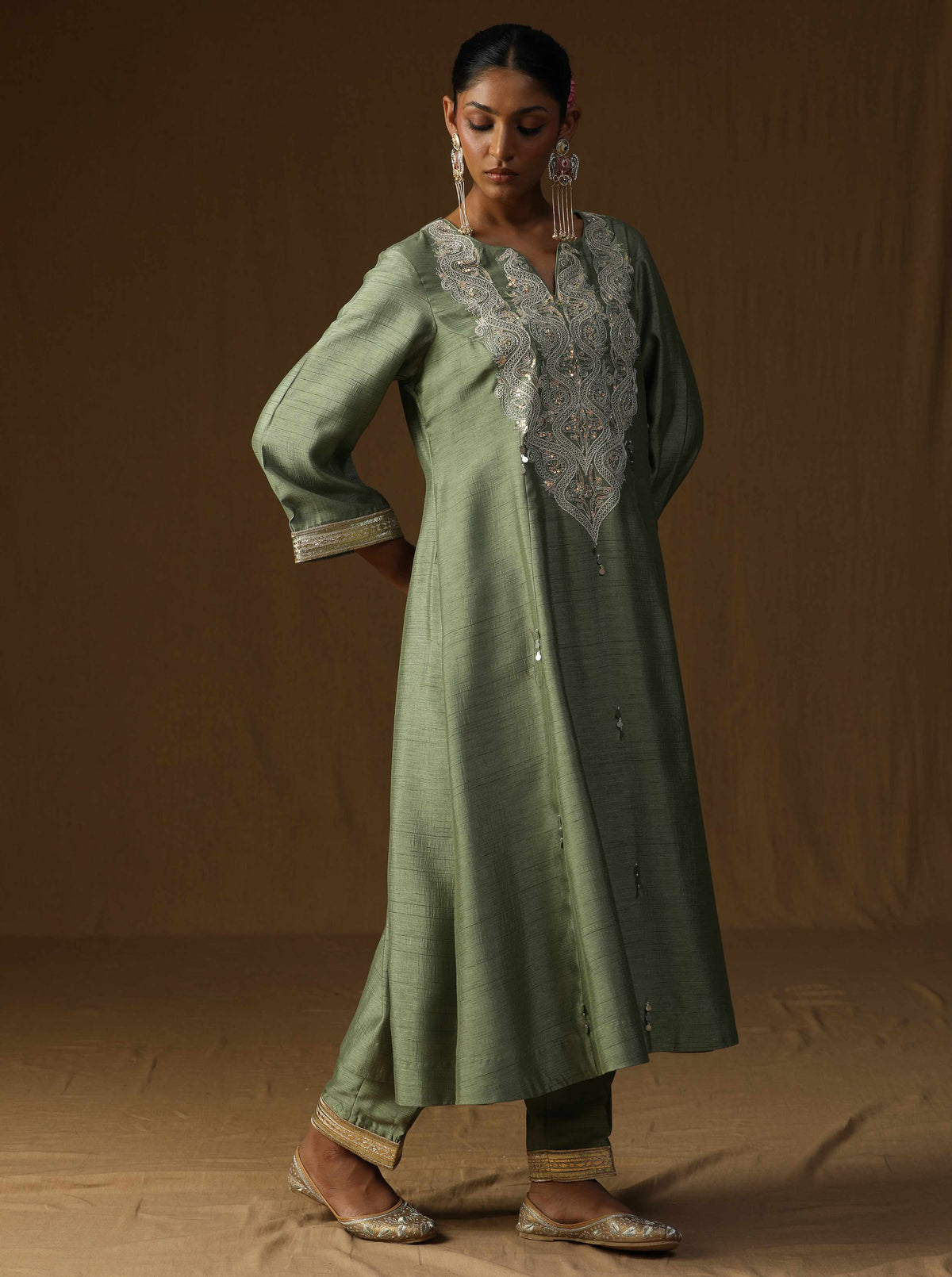 Madhavi Dhani Embroidered Suit Set