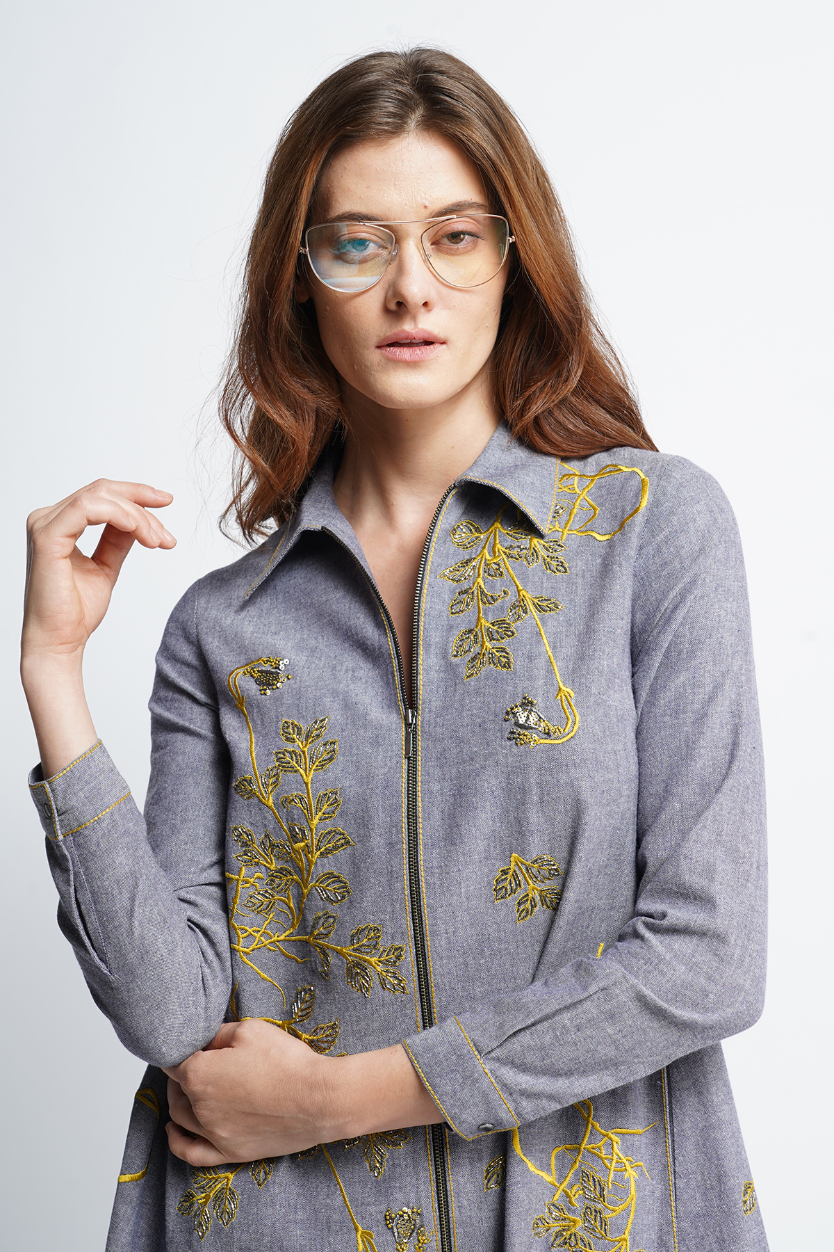 Roots Side Triangle Shirt Dress
