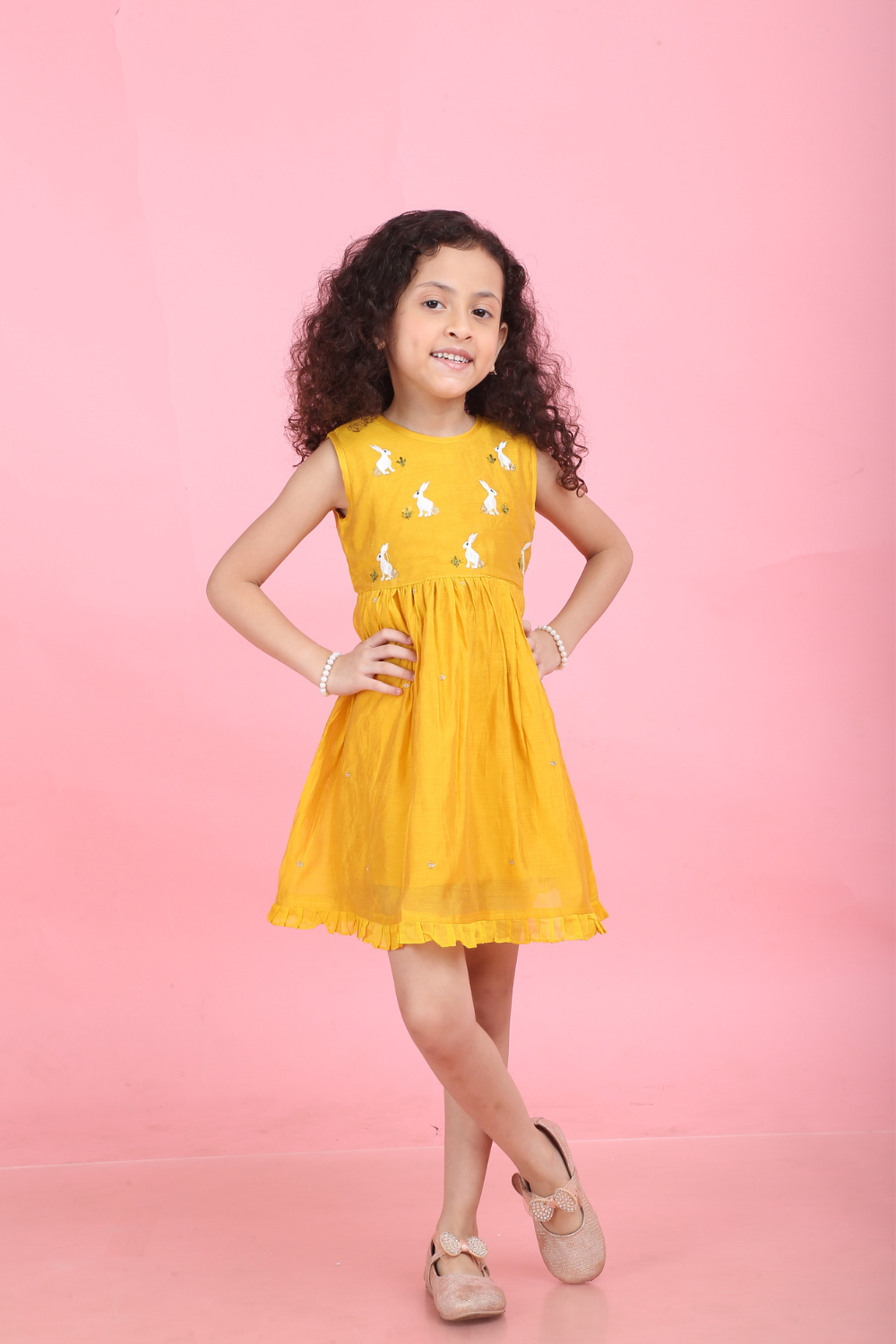 YELLOW RABBIT DRESS
