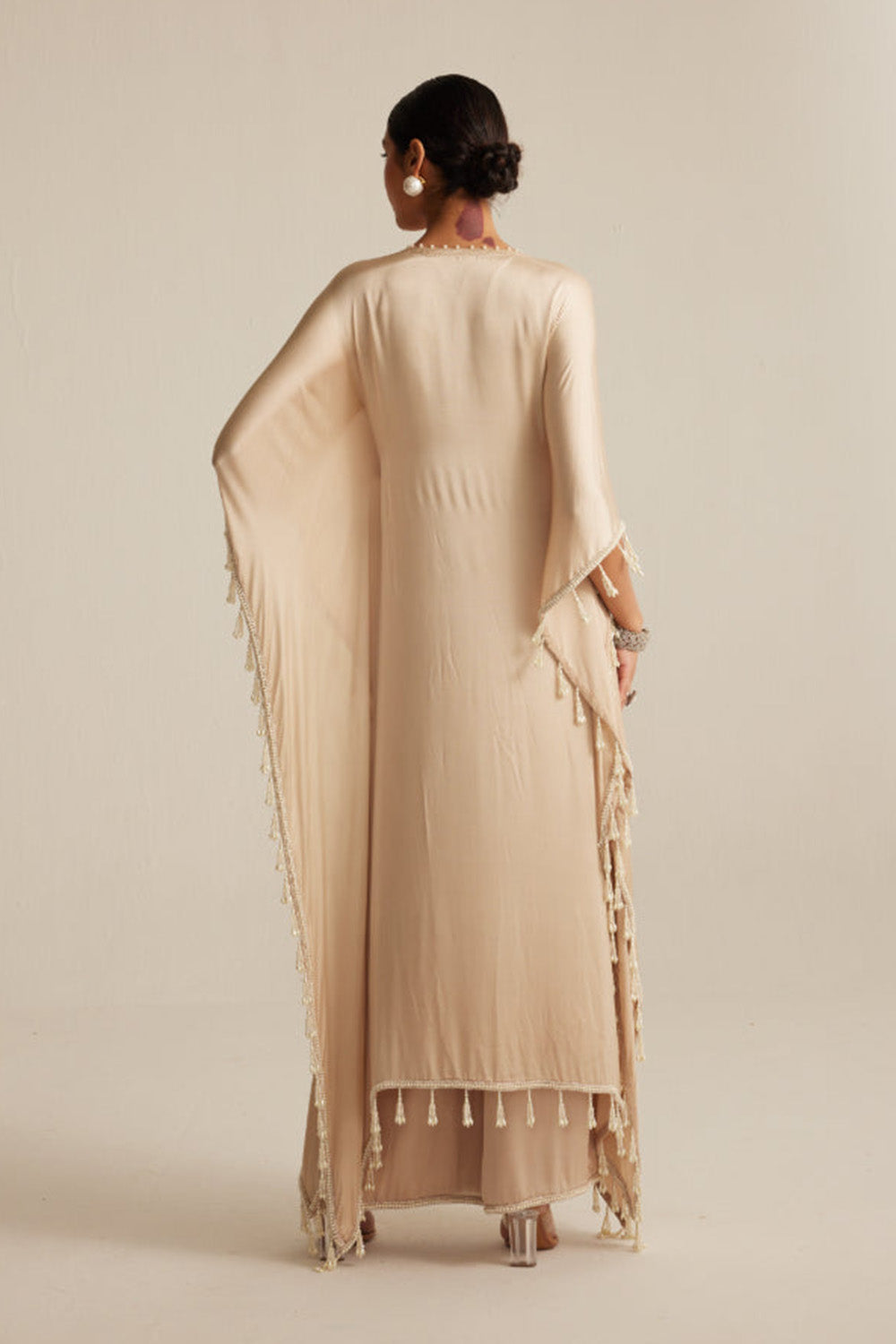 Light Beige Kaftaan Set