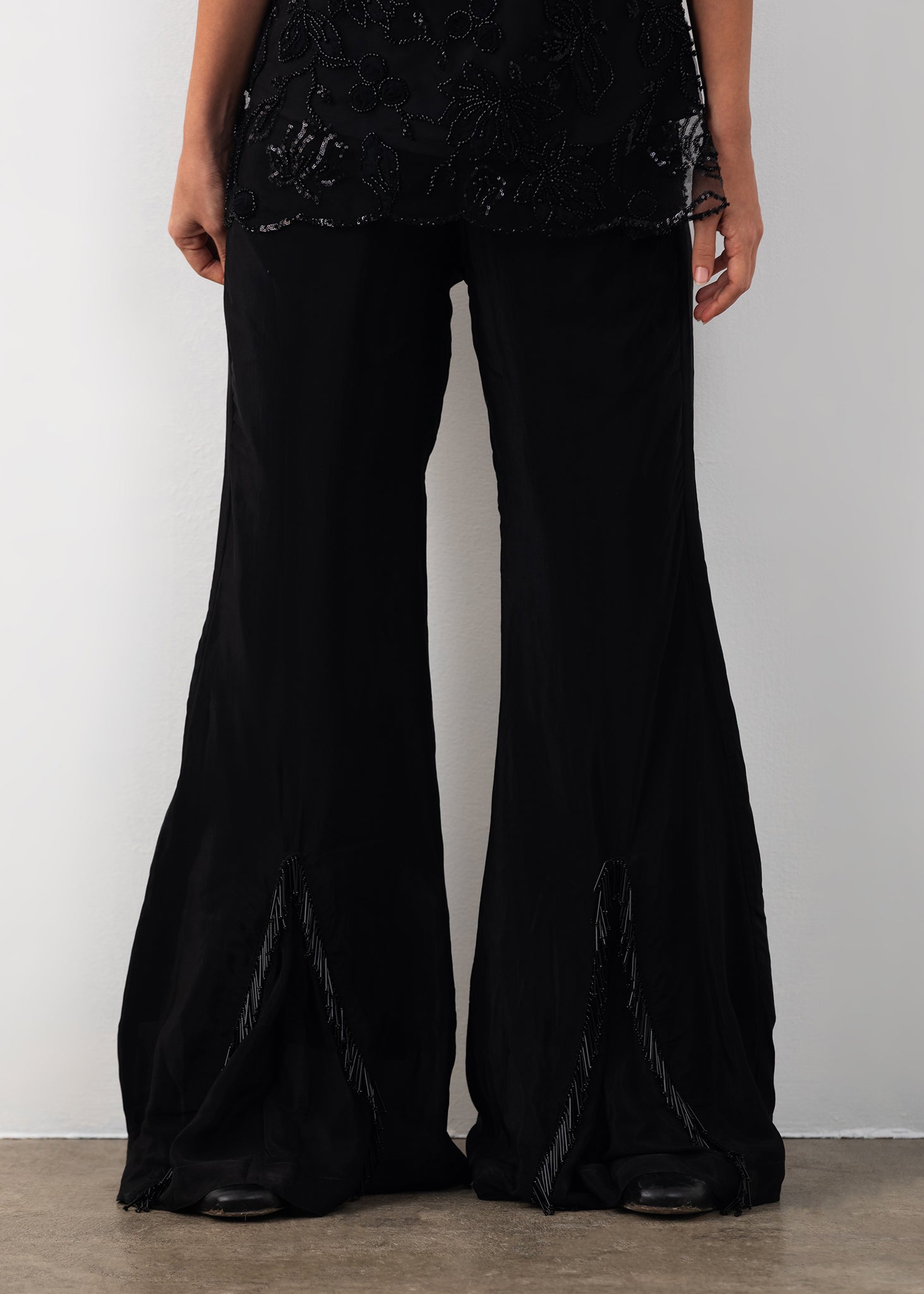 Net Embroidered Coord