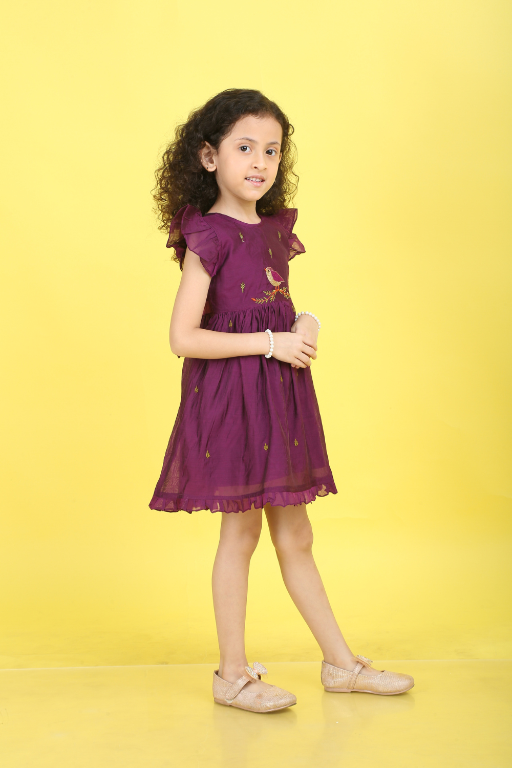 PURPLE BIRD DRESS