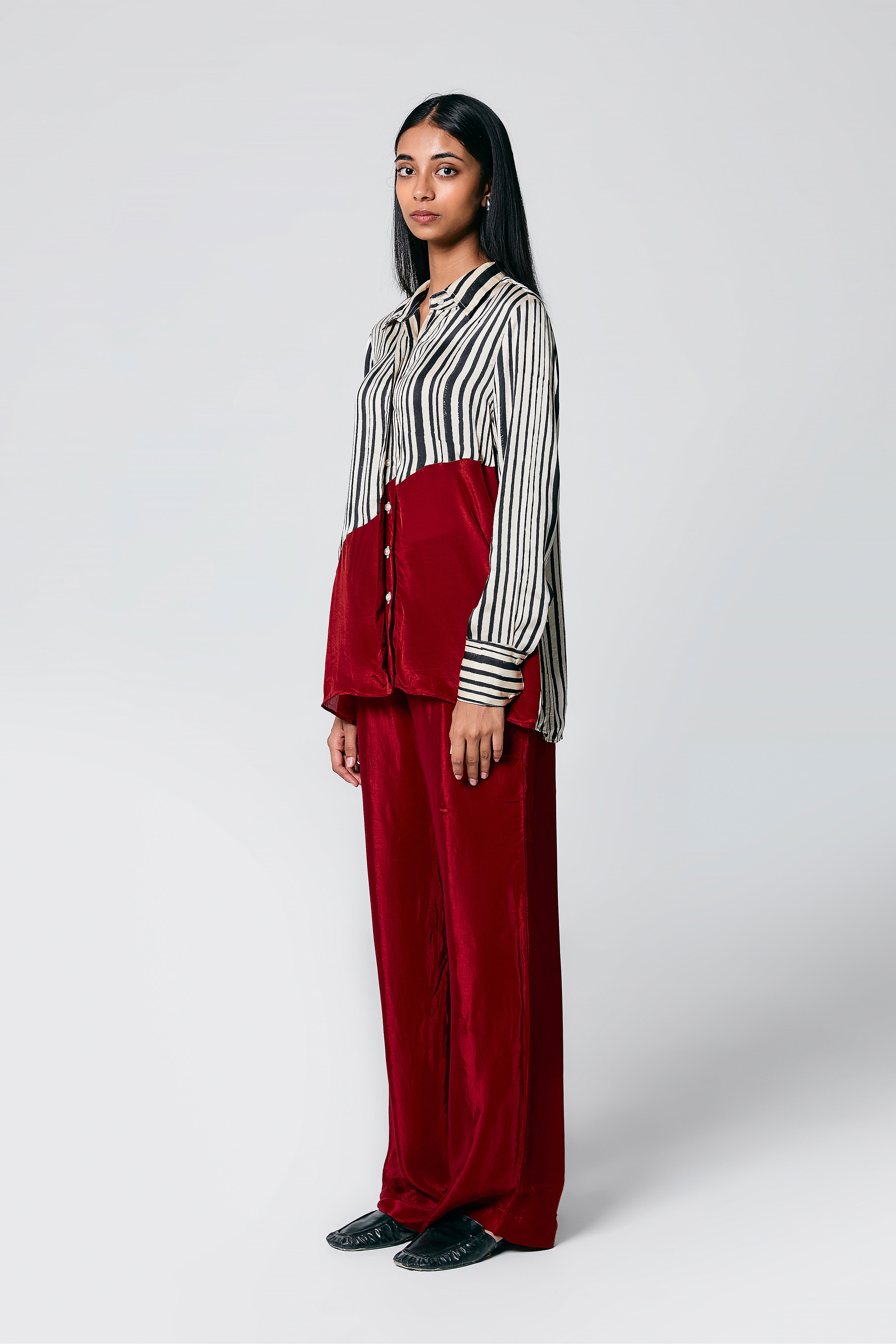 Diagonal shirt coord