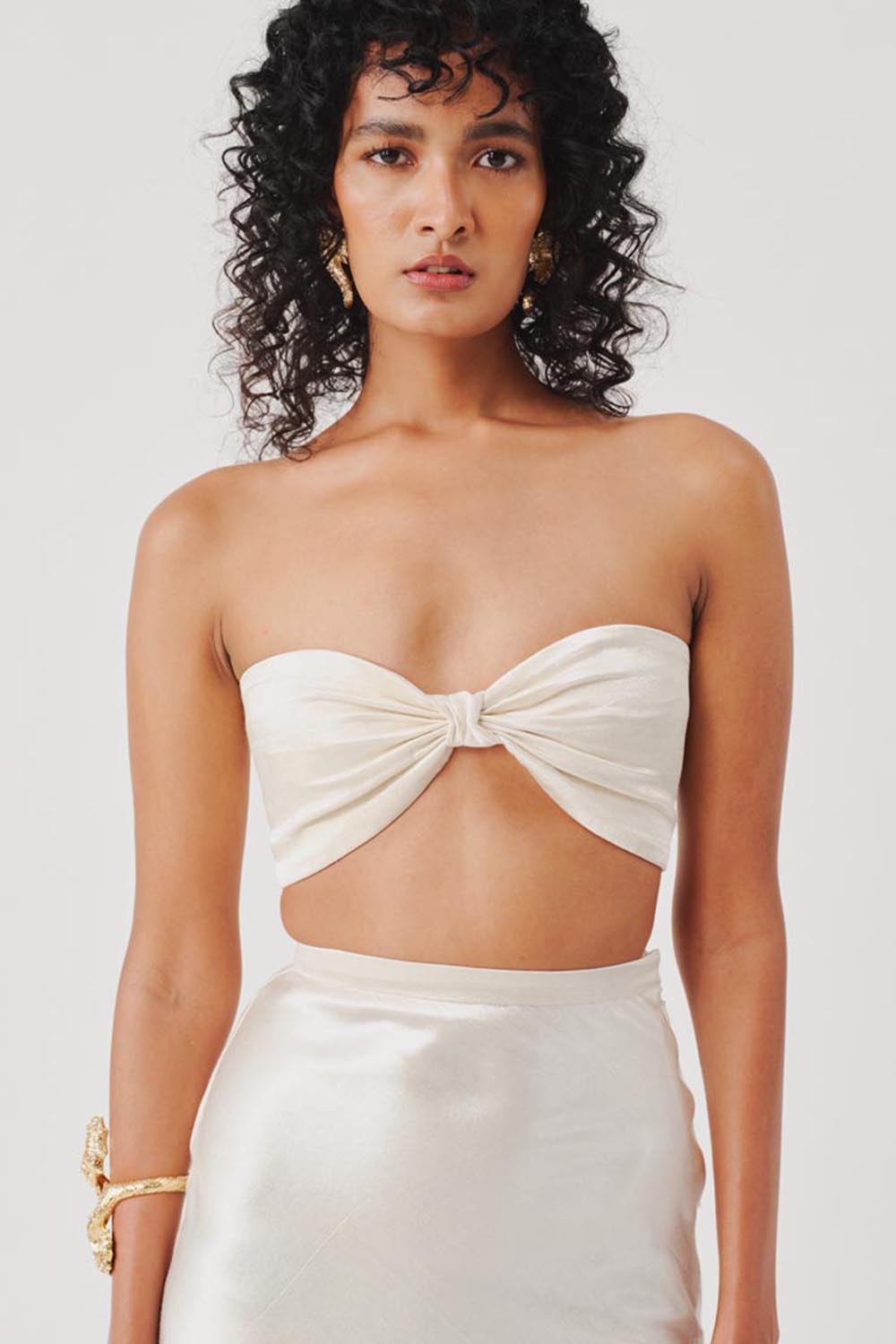 Mystery Bandeau Top in Ivory