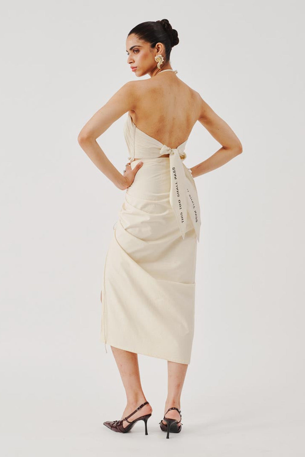 Lucid Muslin Halter Neck Top