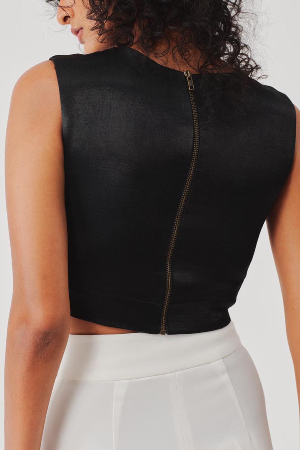 Canopy Clouds Blouse in Black