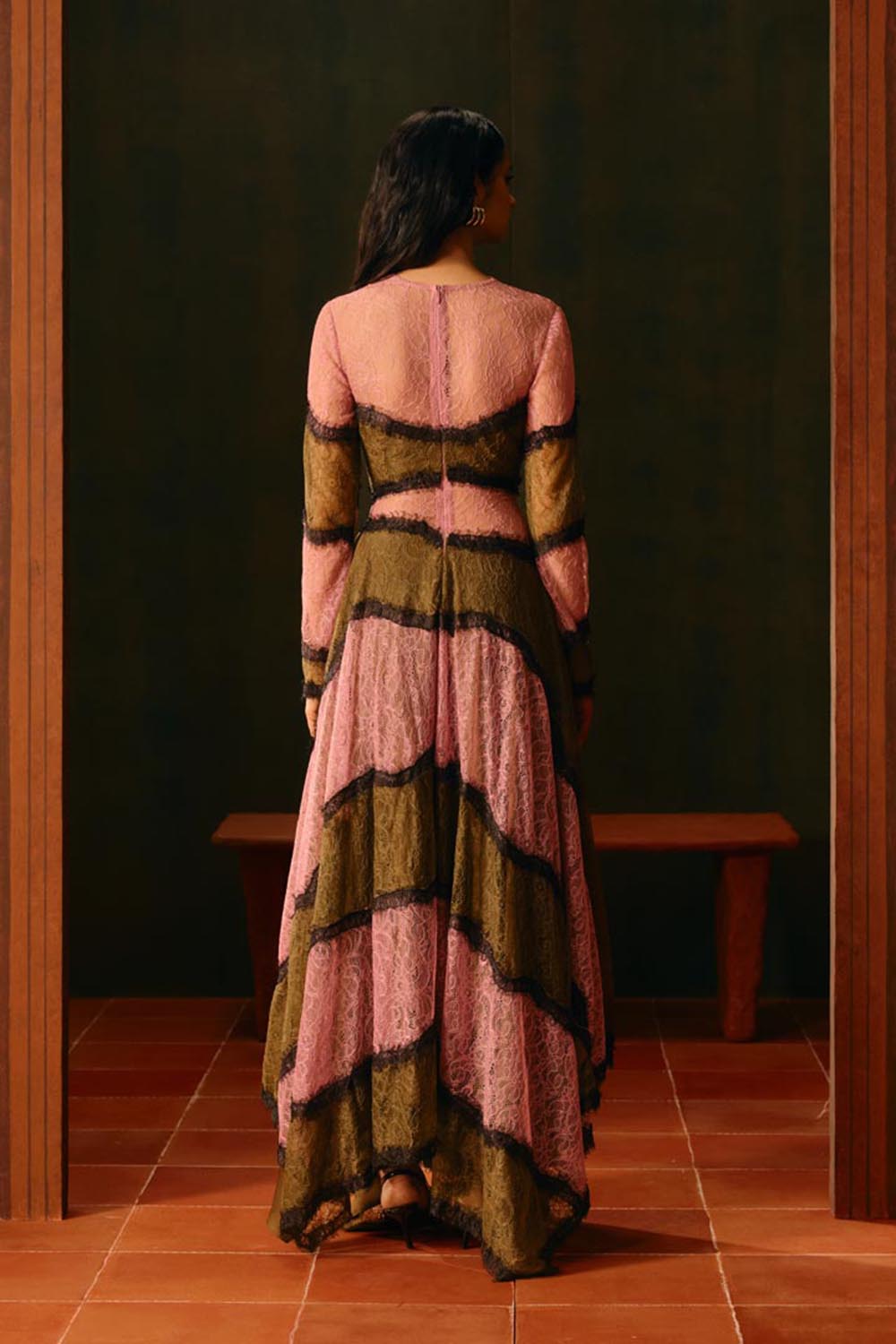 Rosewood Lace Gown