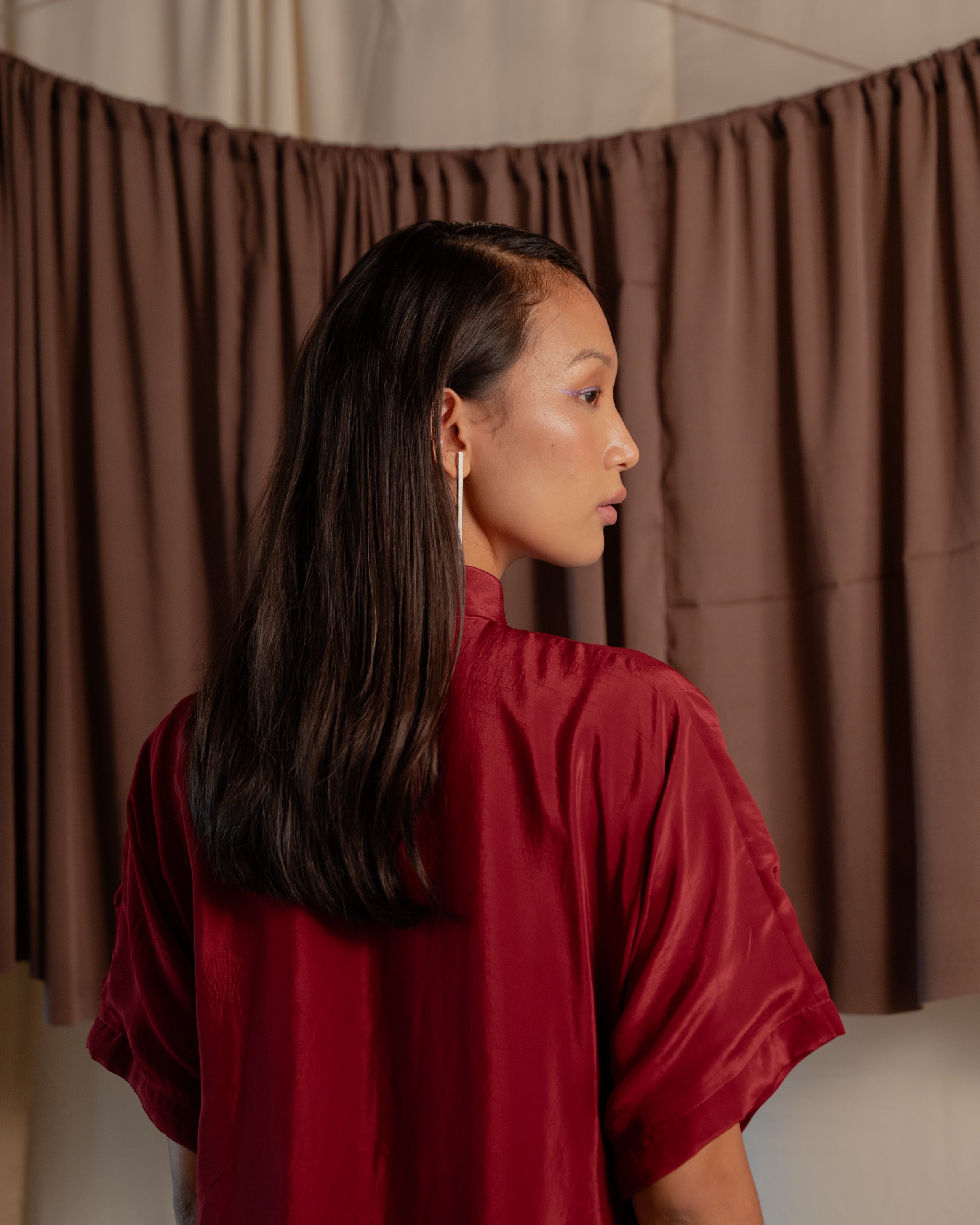 Pleated Shirt Dress