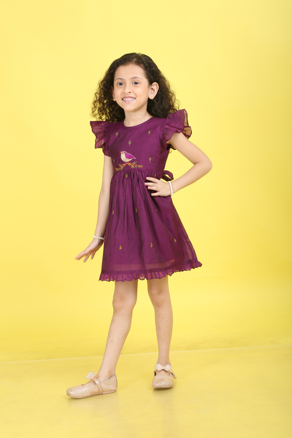 PURPLE BIRD DRESS