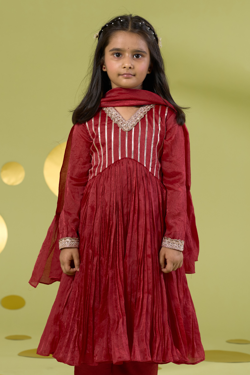RED GOTA ANARKALI