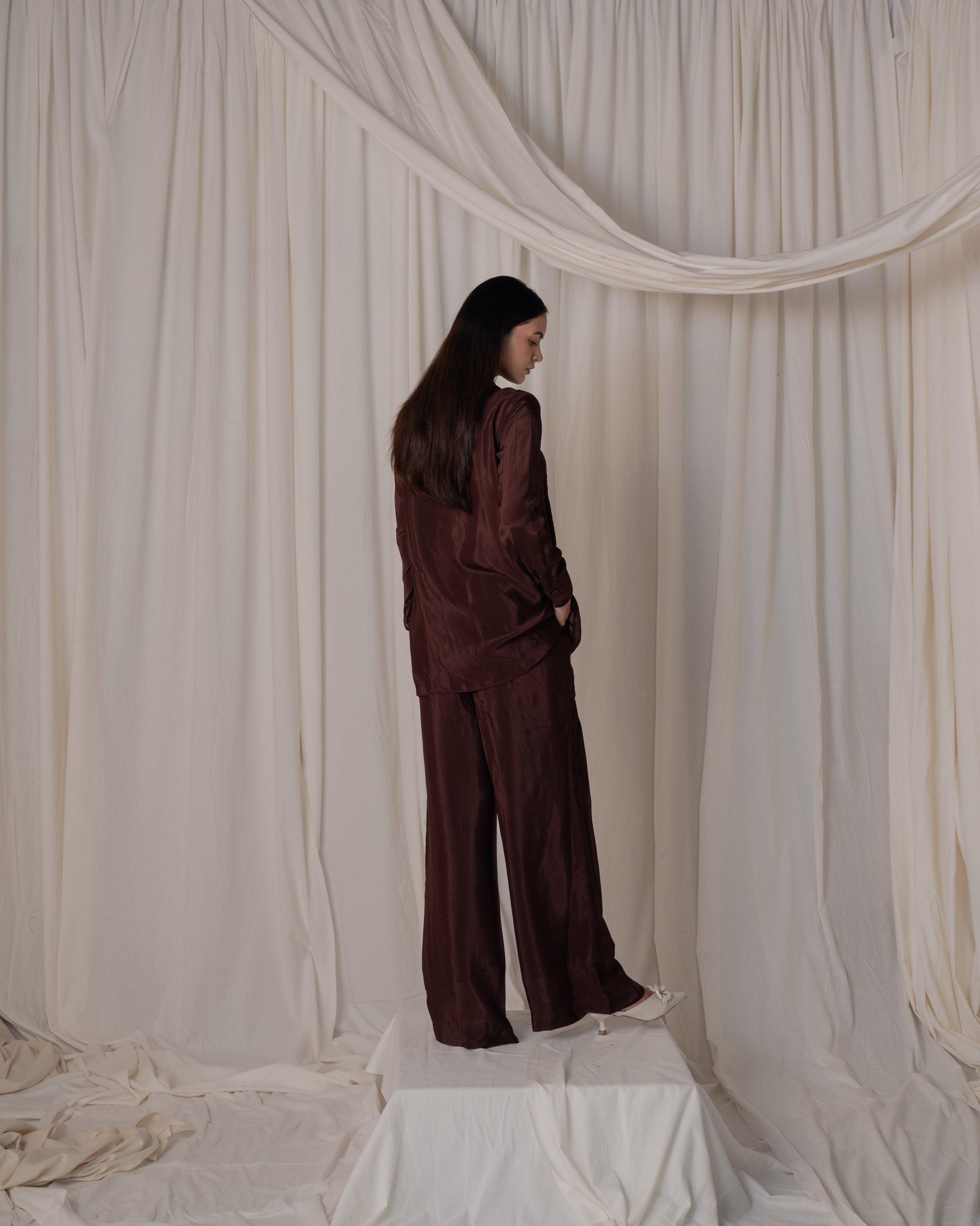 Pleated Shirt Co-ord