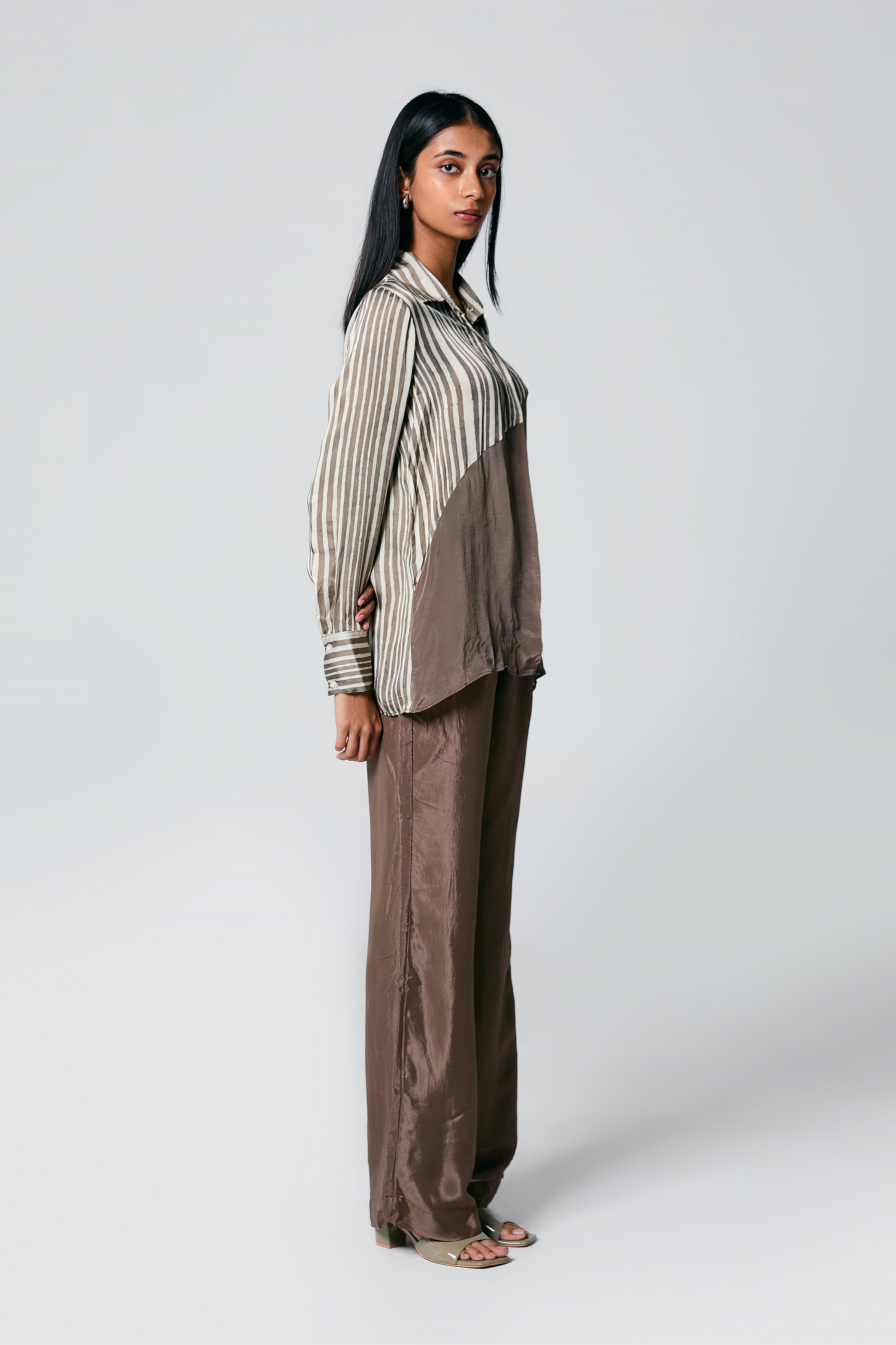 Diagonal shirt coord