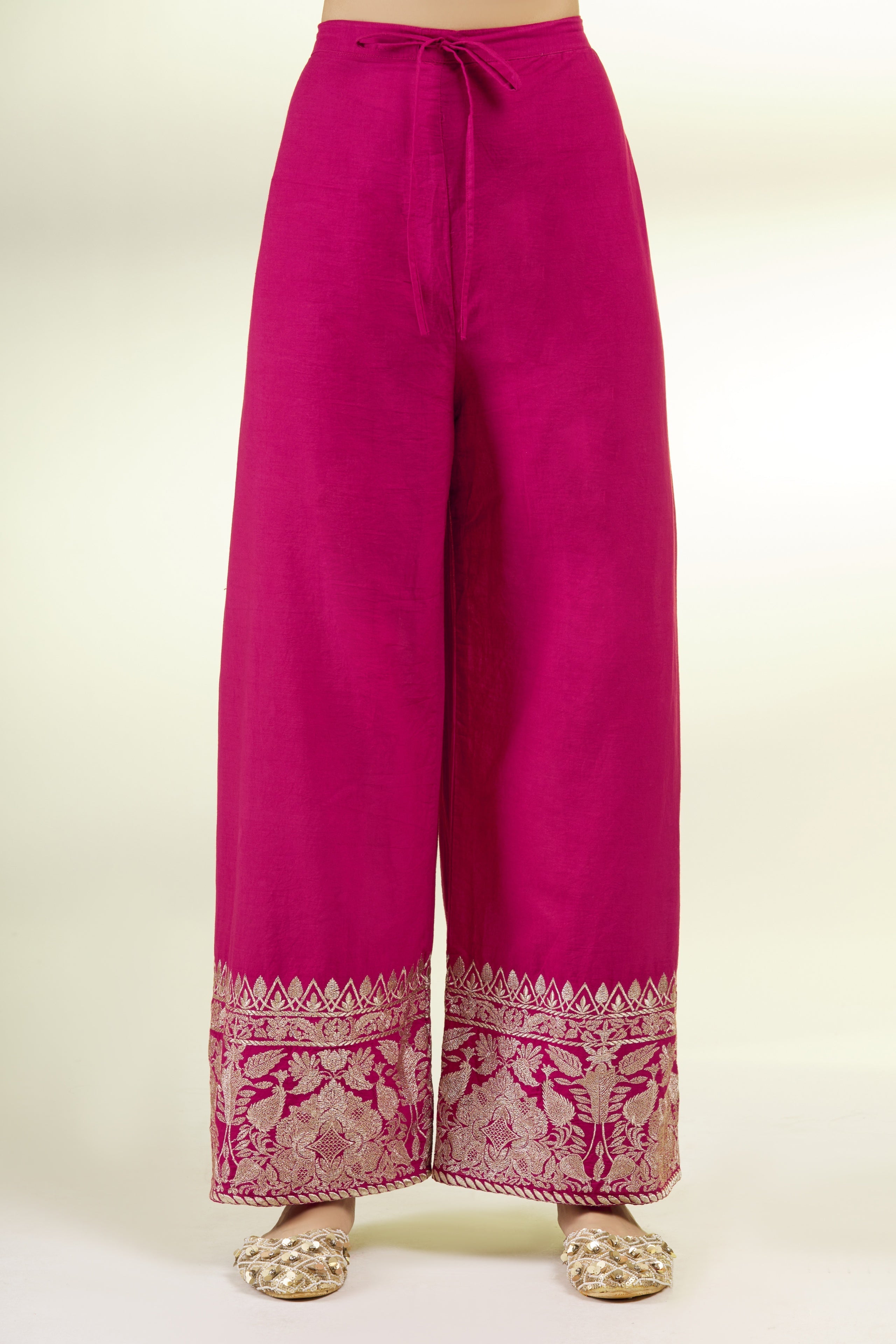 Musafar Rani Pink Palazzo Set