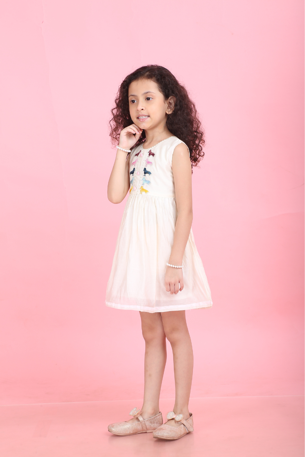WHITE BIRDS DRESS