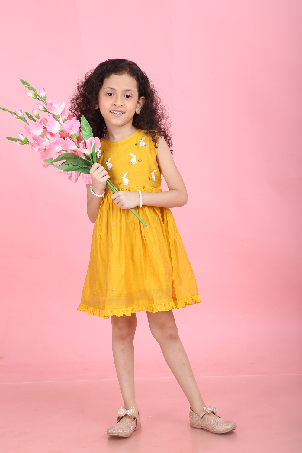 YELLOW RABBIT DRESS