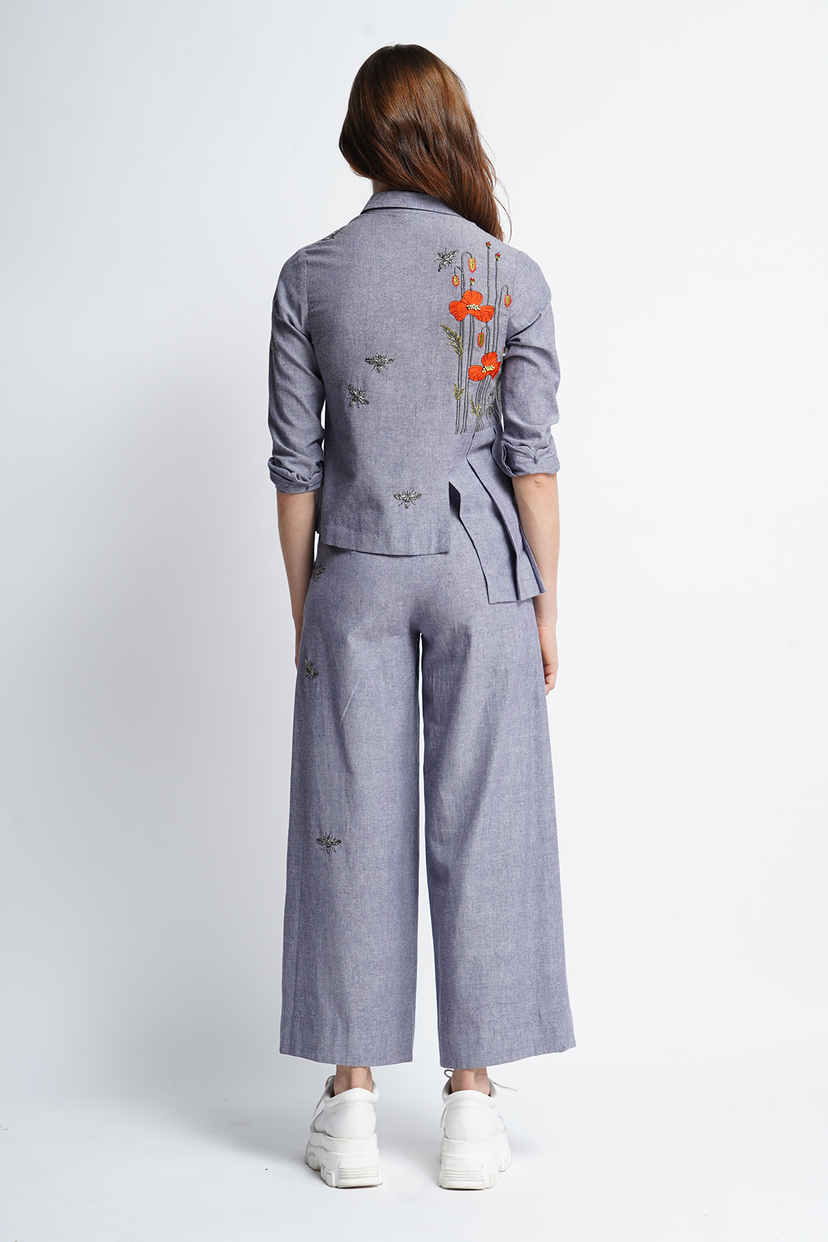 Pants of Poppy Garden Side Pleated Shirt