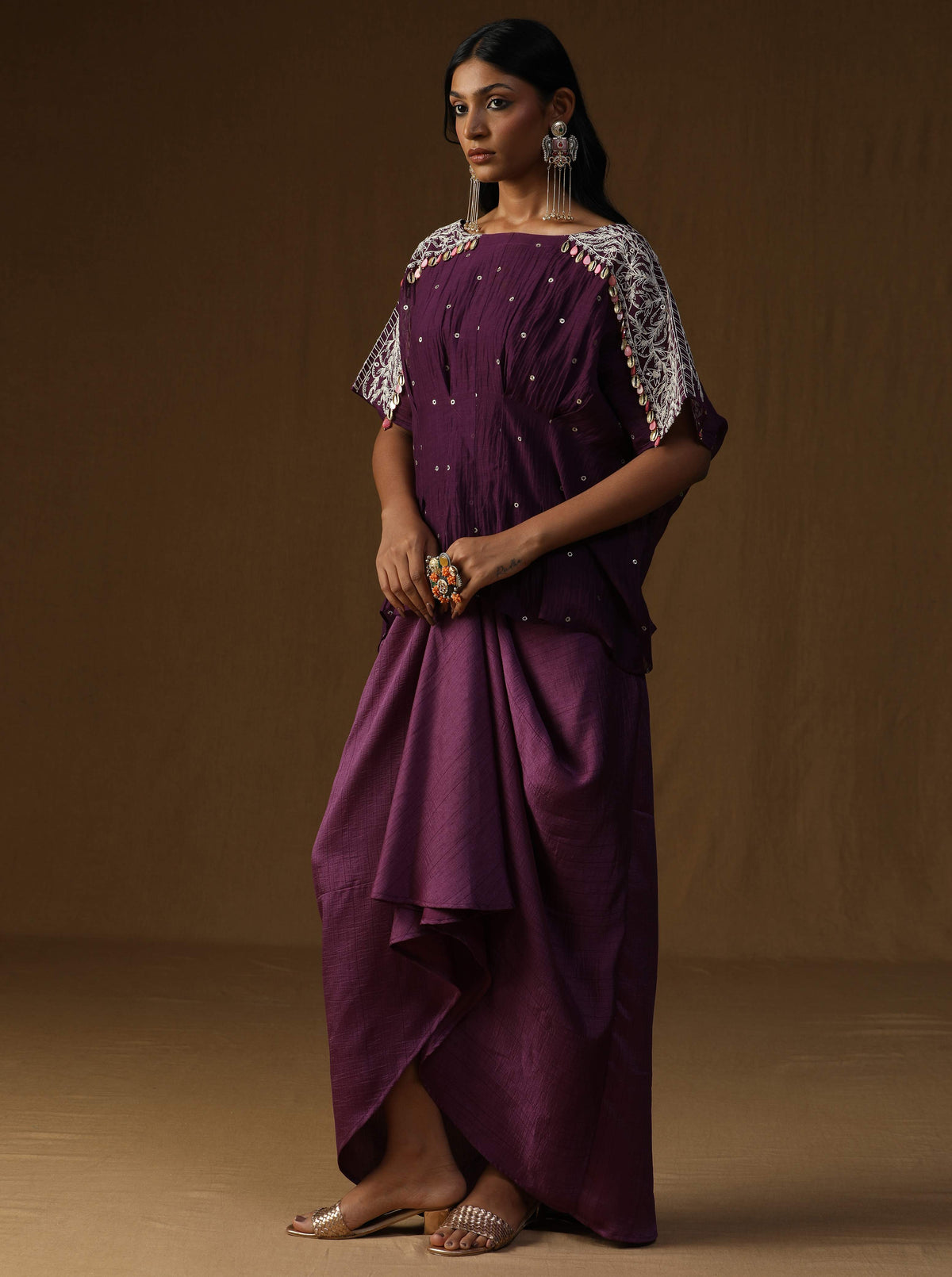 Indulekha Noor Neel Indo-Western Set