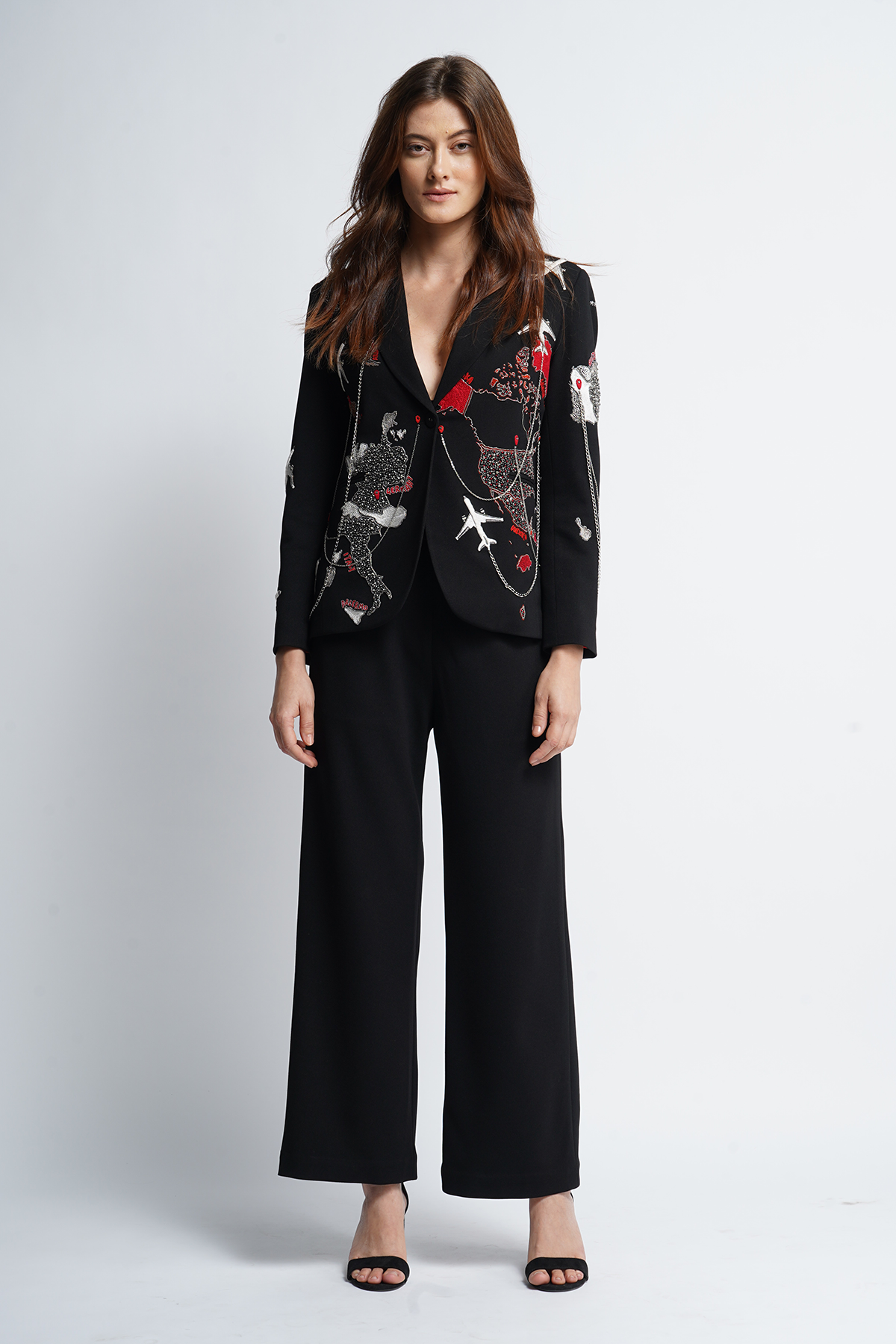 STRAIGHT PANTS OF MAP BLAZER