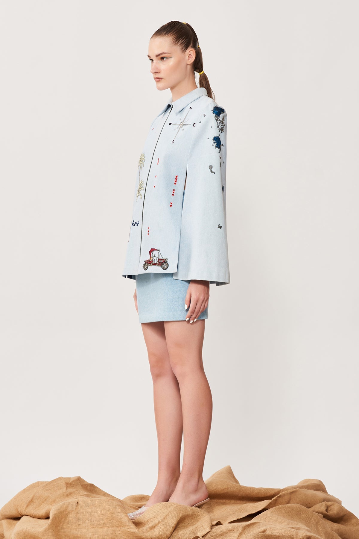Choose to Keep Going Cape With Mini Skirt