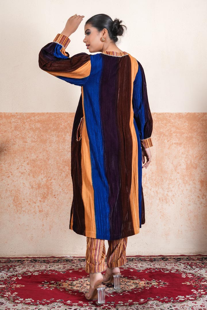 Makhmal Kalidaar with Embroidered Jacket