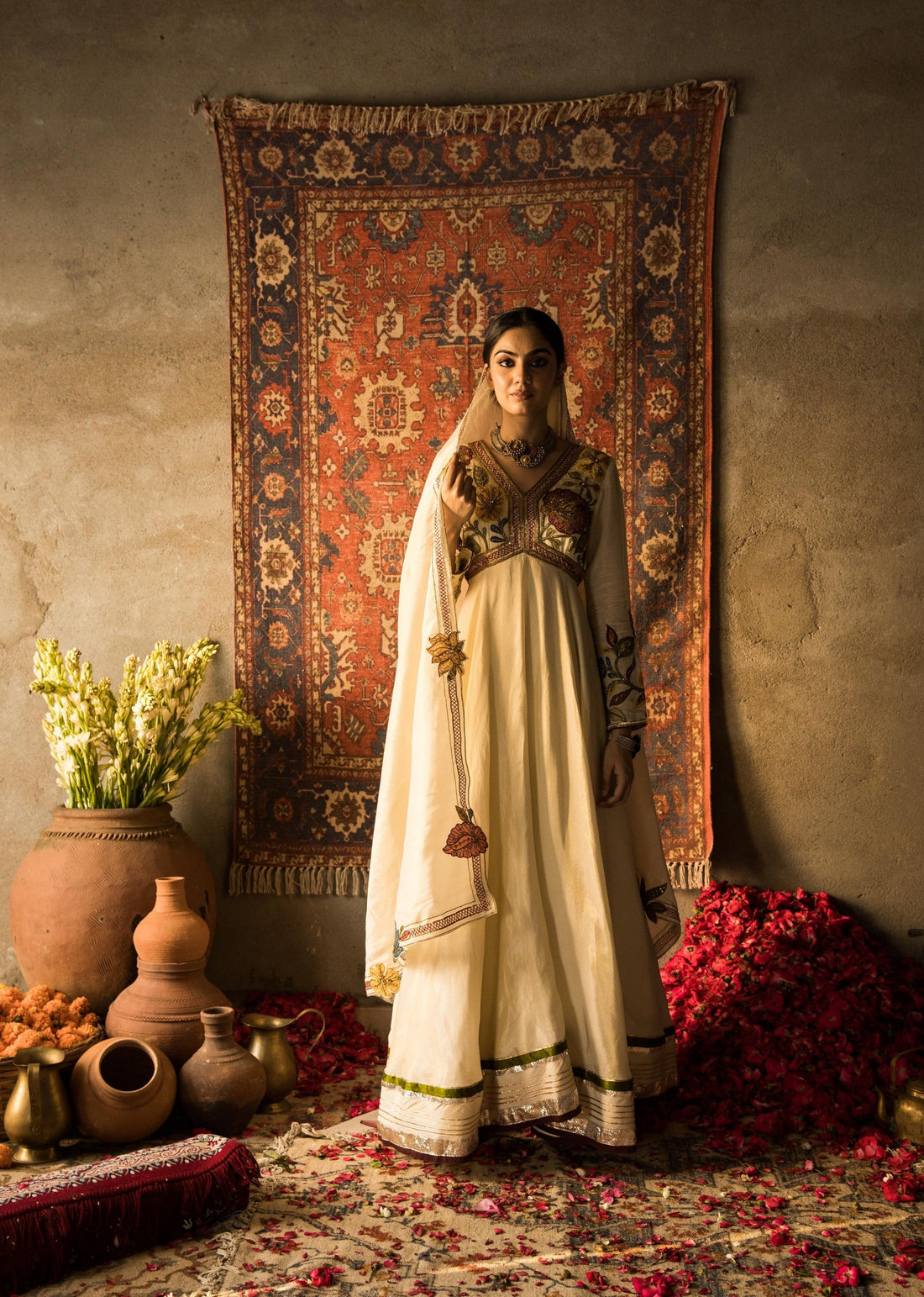 Nazakaat-Dreamy Embroidered Anarkali Set