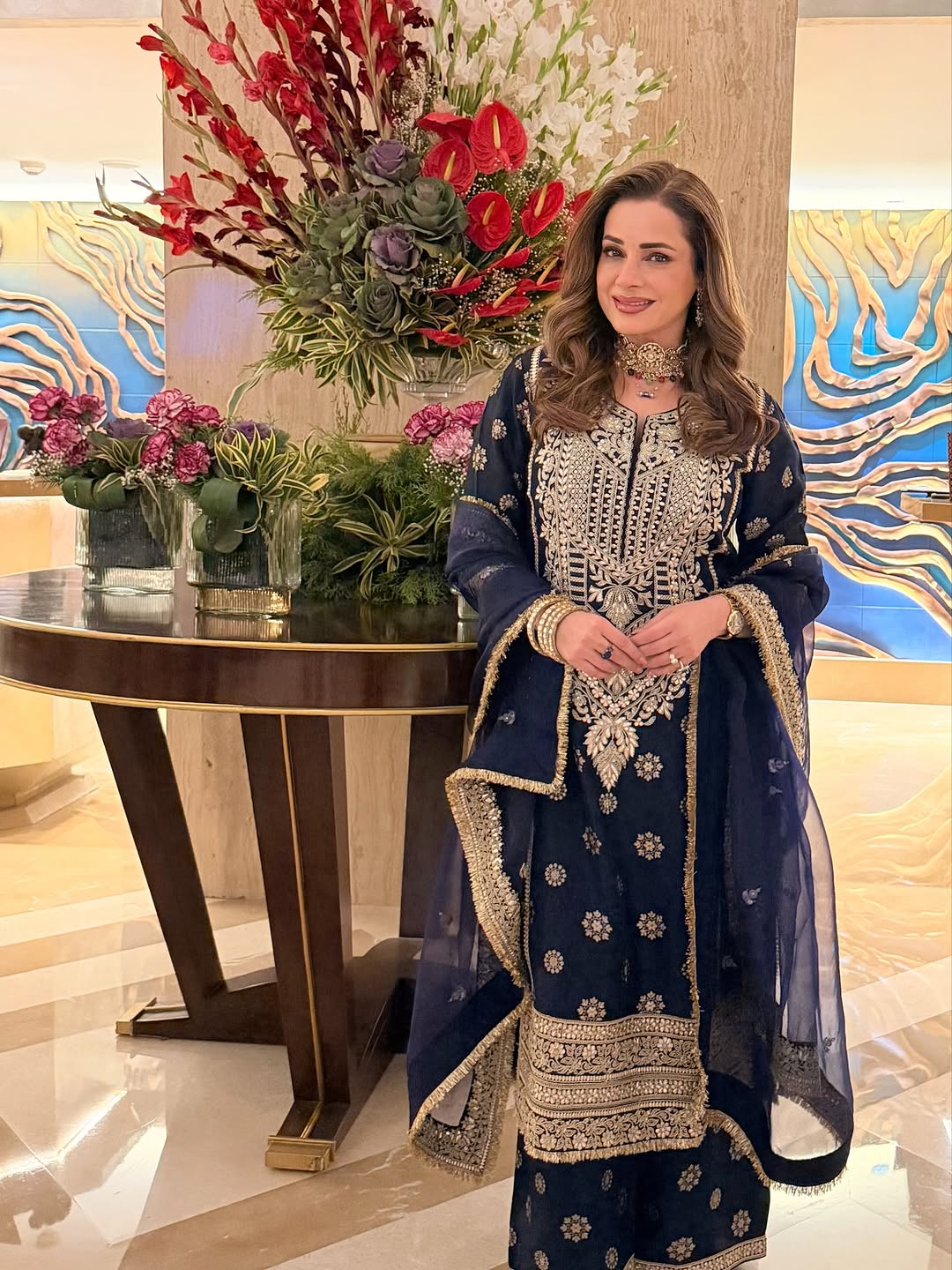 Badusha Palazzo Set - Neelam Kothari