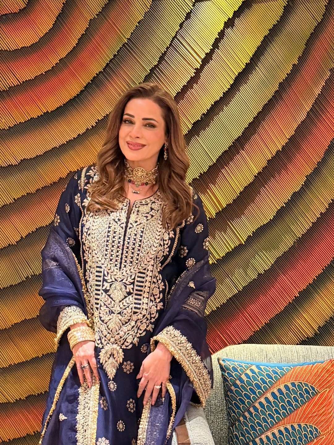 Badusha Palazzo Set - Neelam Kothari