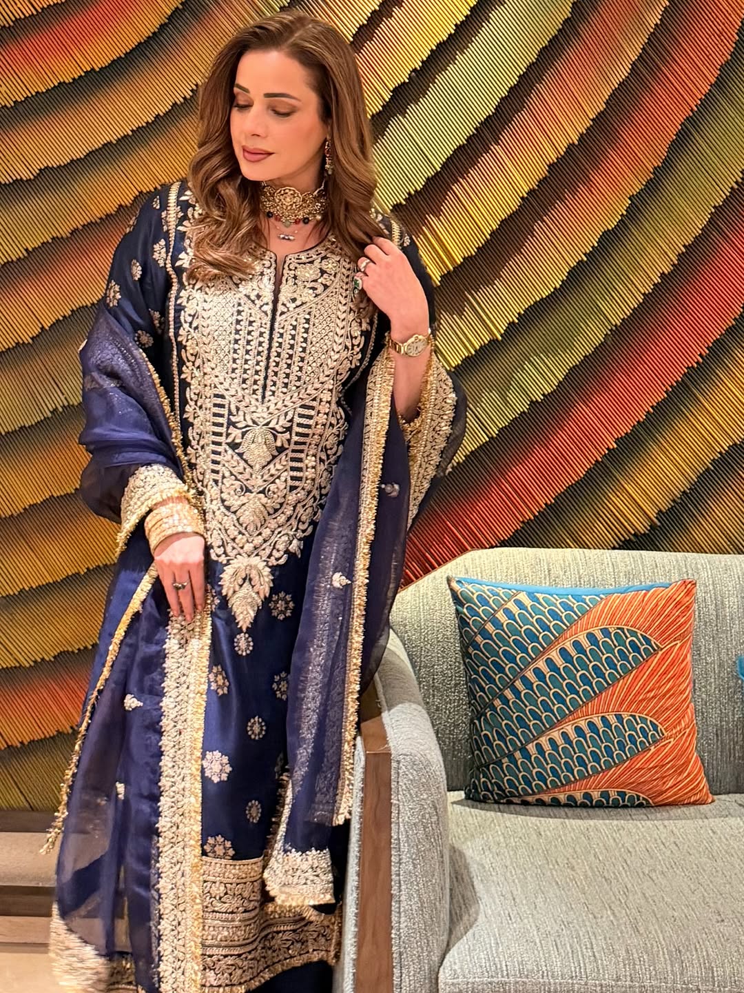 Badusha Palazzo Set - Neelam Kothari