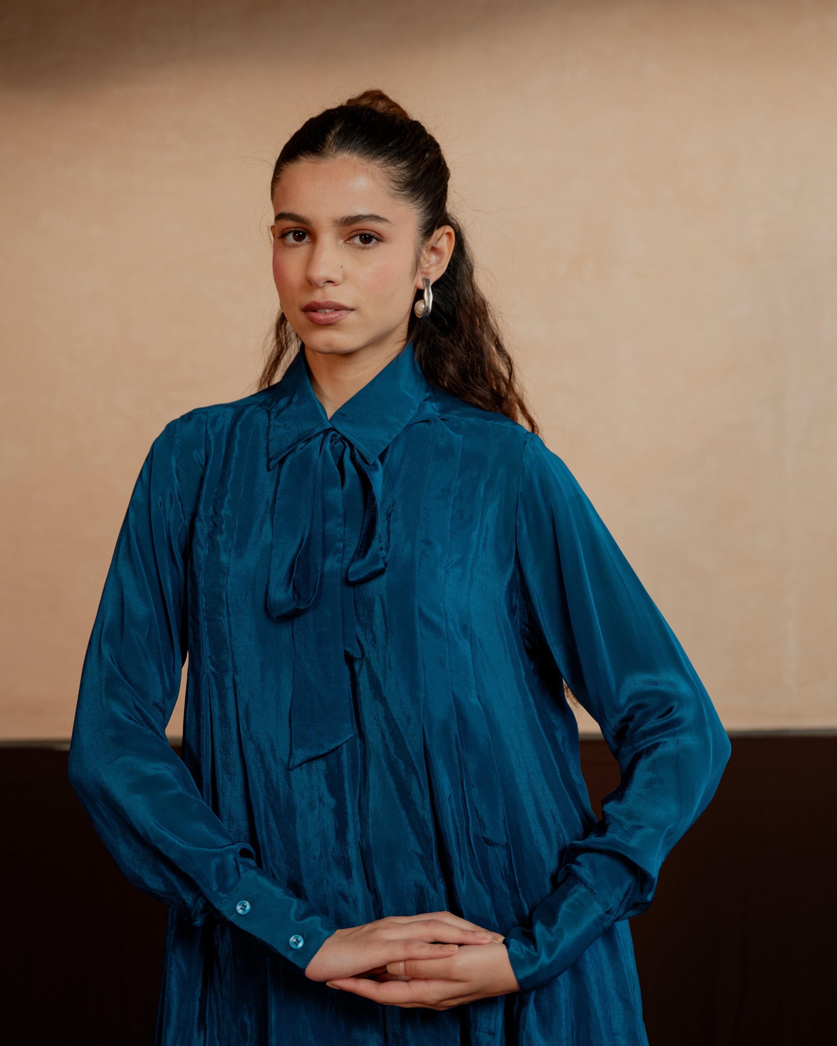 Pleated Shirt Co-ord