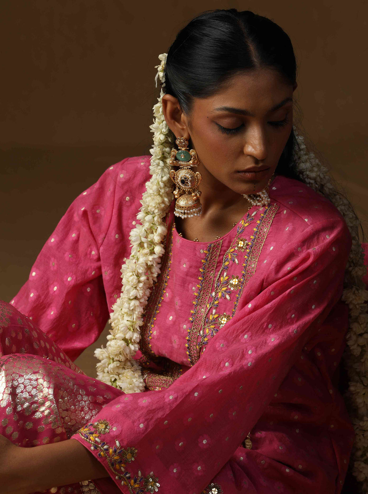 Rasika Gulabi Embroidered Sharara Set