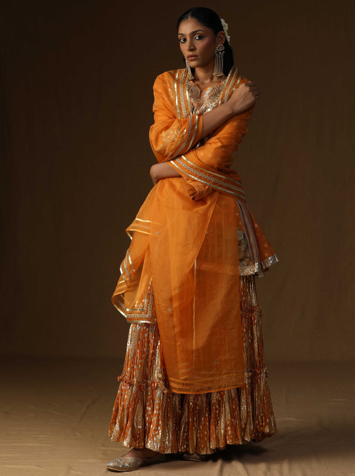 Rasika Kesari Embroidered Sharara Set
