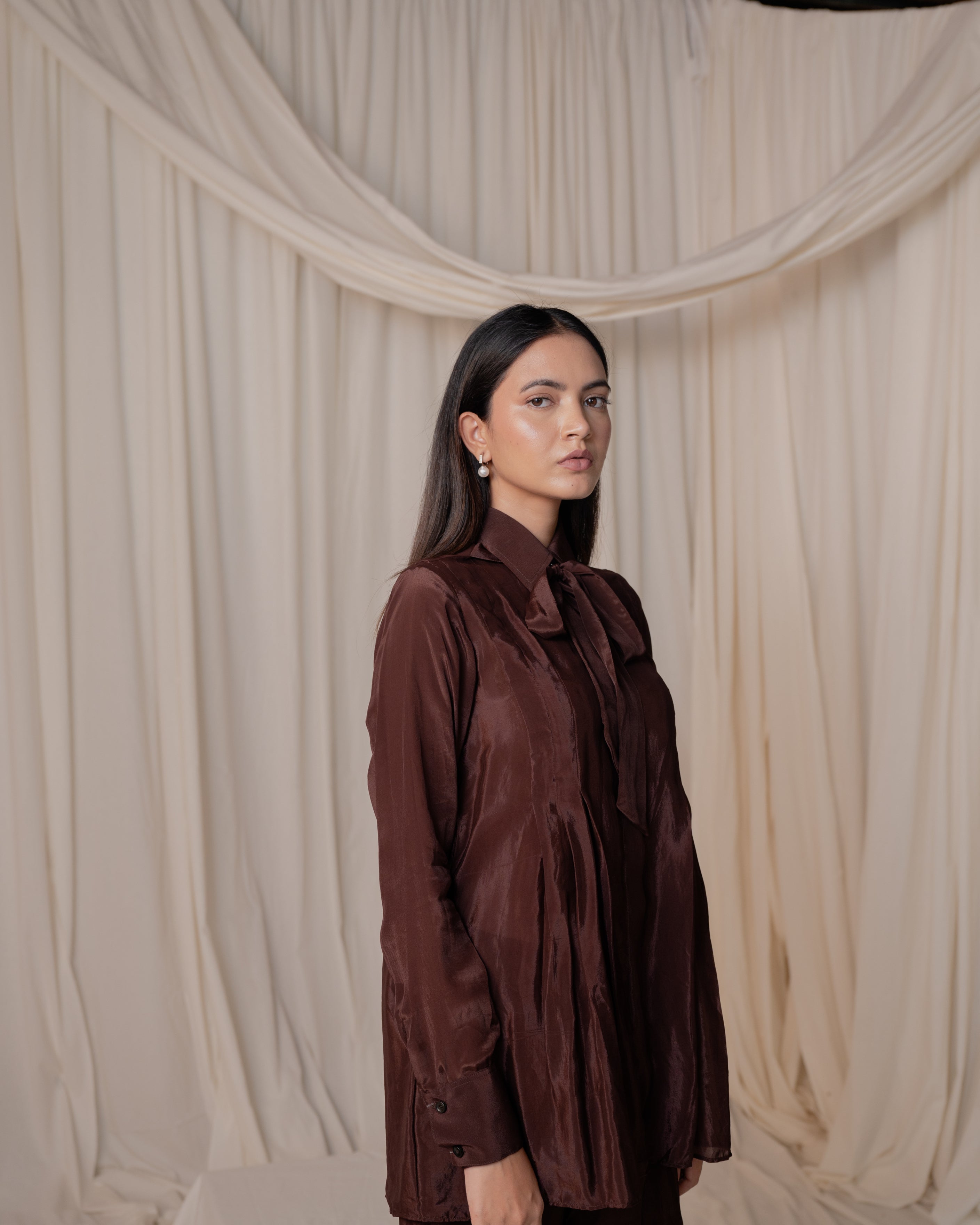 Pleated Shirt Co-ord