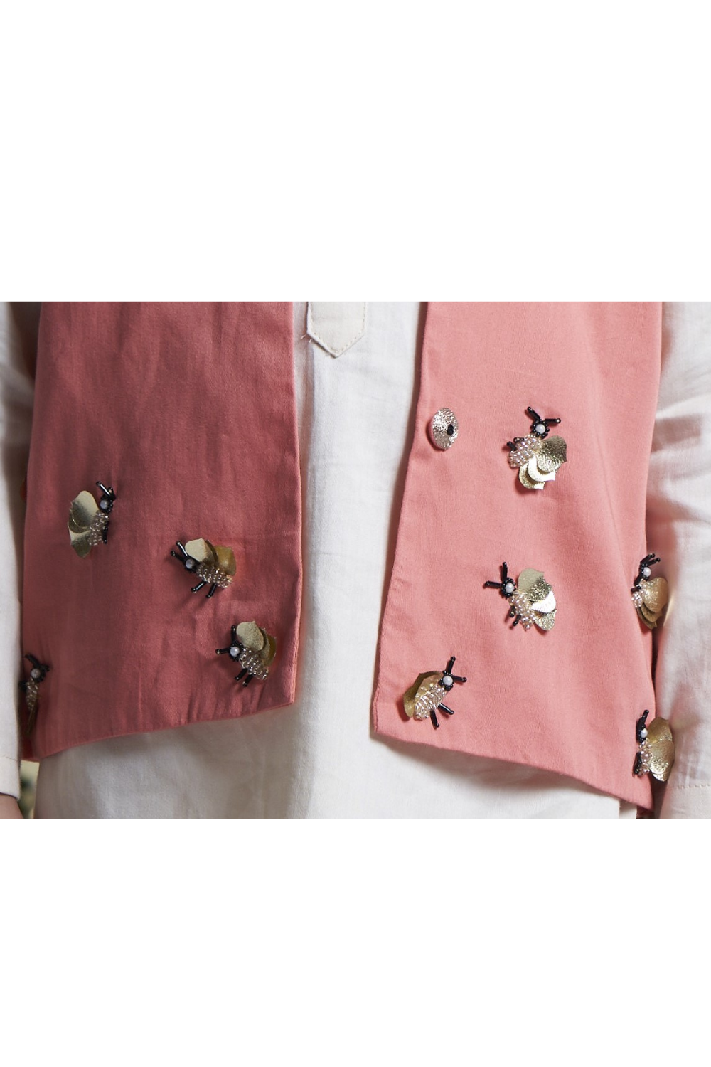 PEACH BUMBLE BEE BANDI SET