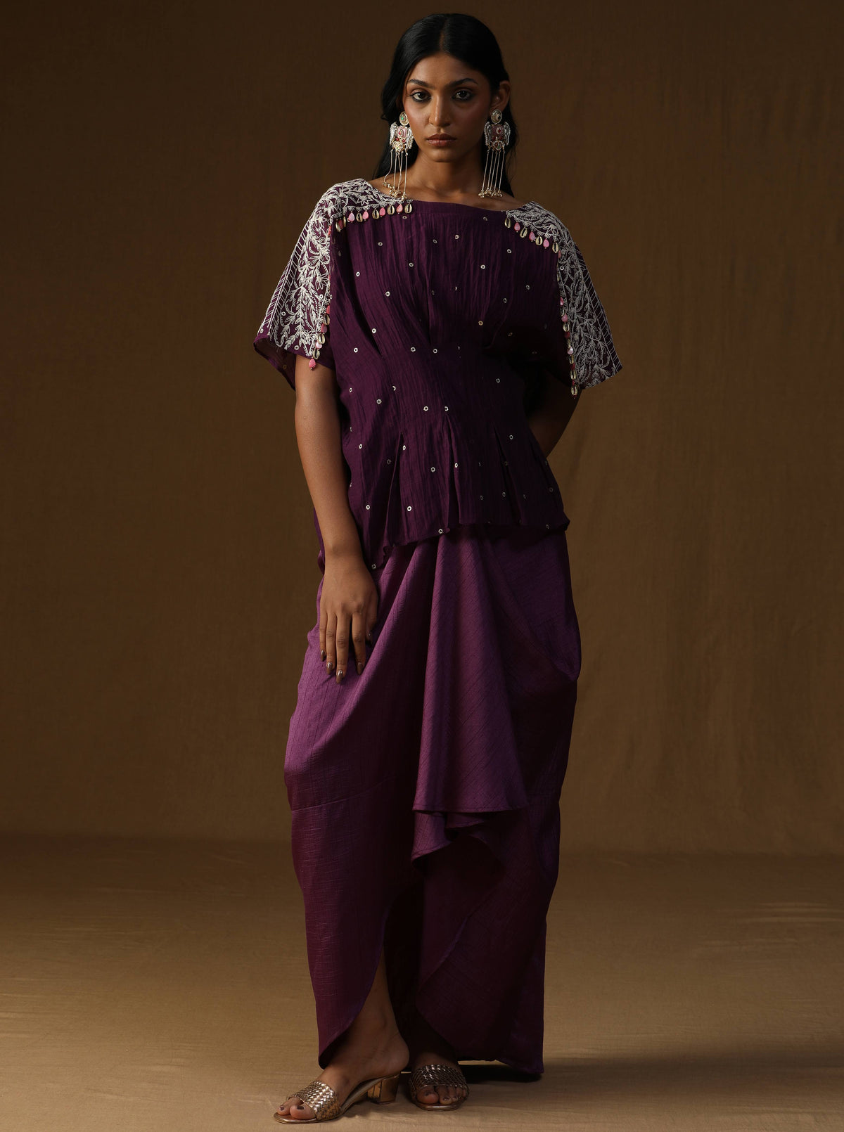 Indulekha Noor Neel Indo-Western Set