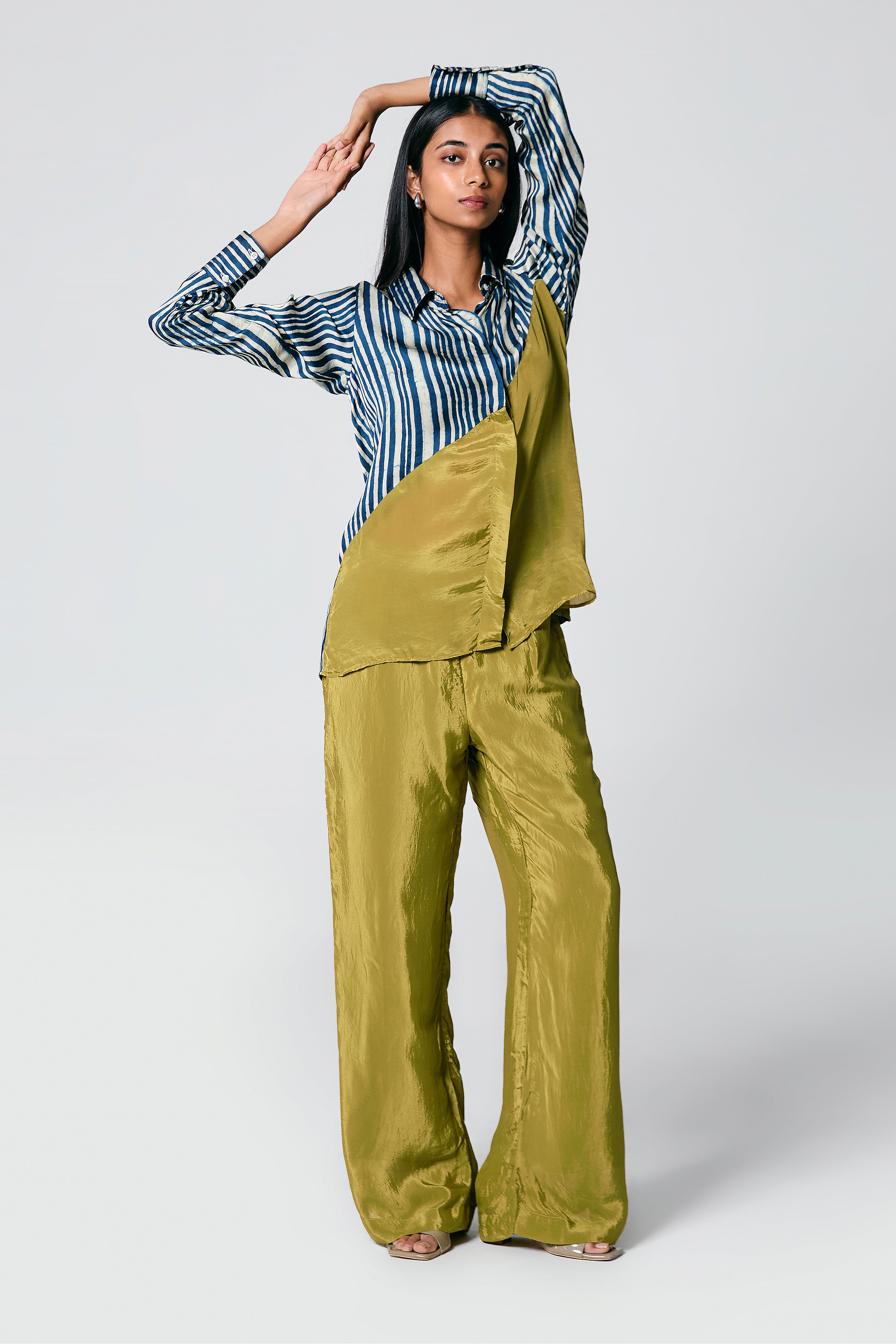 Diagonal shirt coord