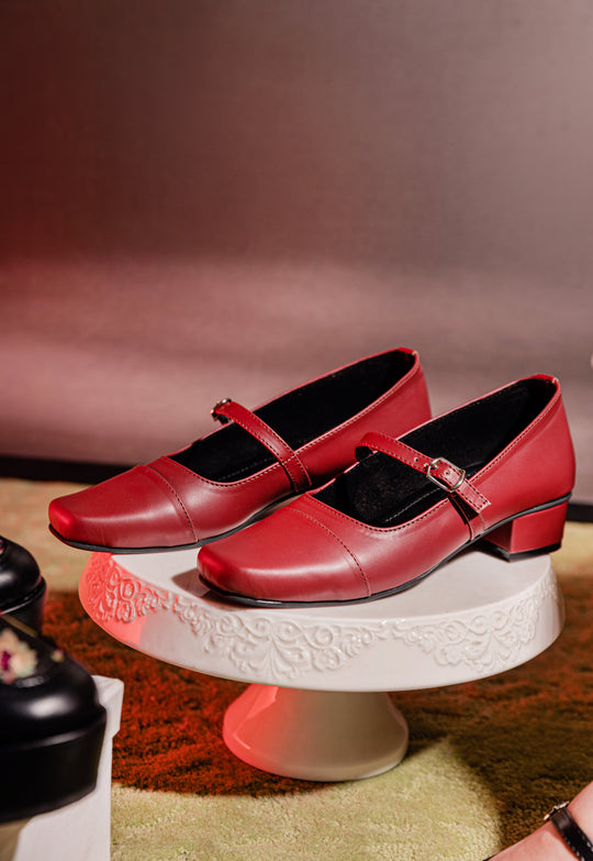 Bloom Mary Jane Blocks - Crimson