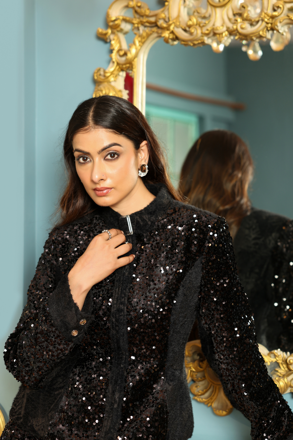 Black Shimmer Jacket