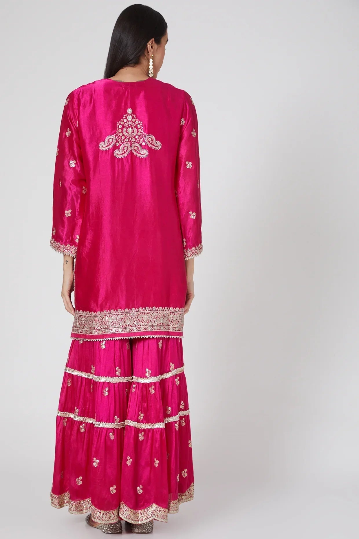 Rati Pink Short Sharara Set