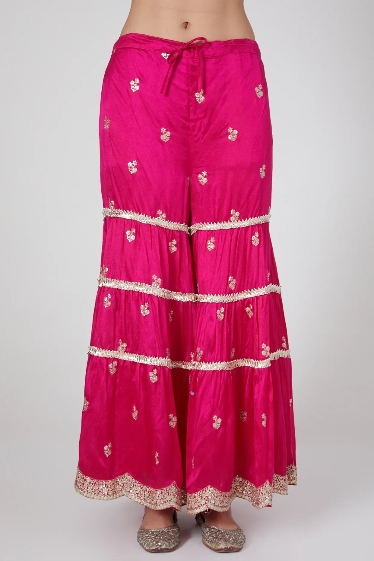 Rati Pink Short Sharara Set