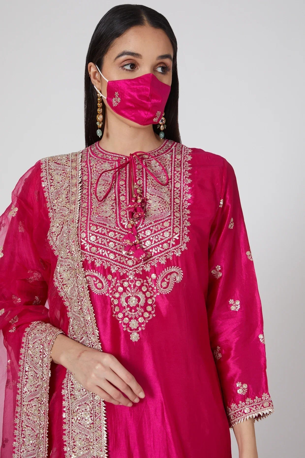 Rati Pink Short Sharara Set
