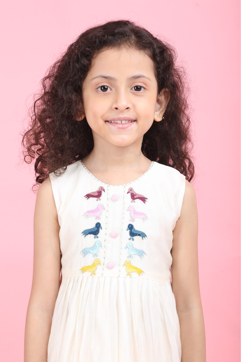 WHITE BIRDS DRESS