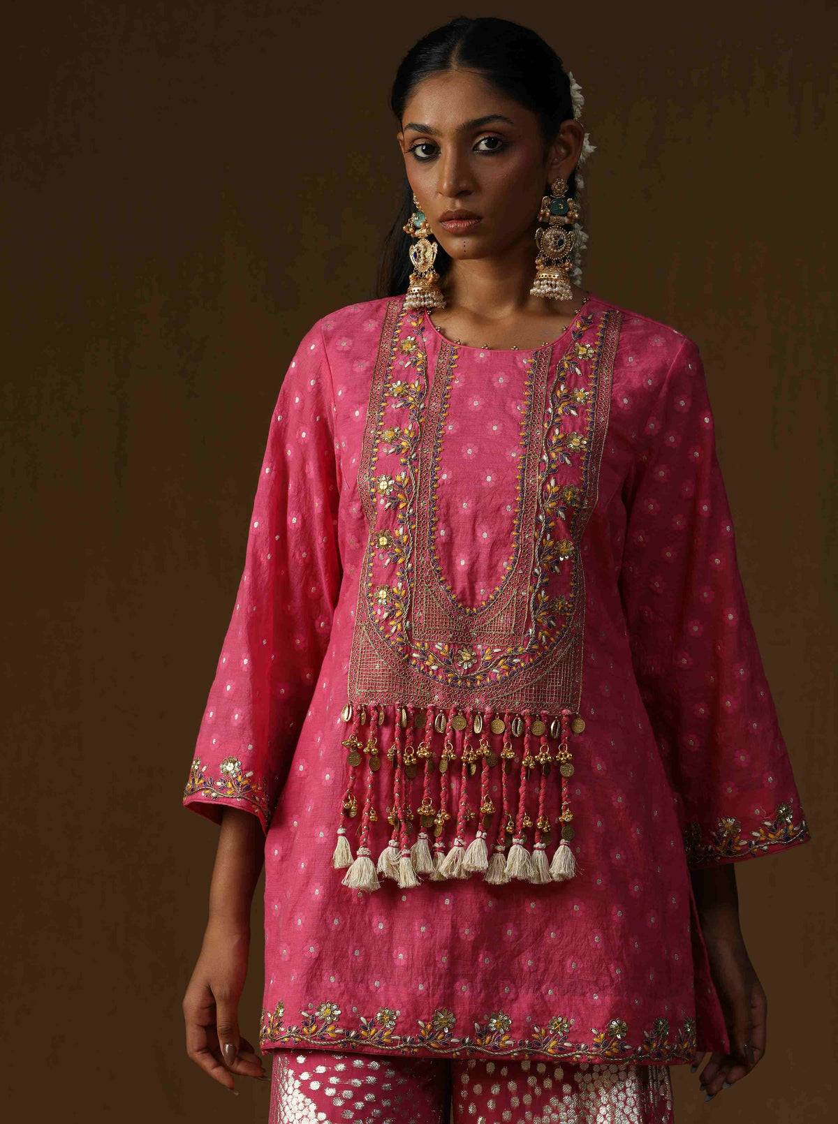 Rasika Gulabi Embroidered Sharara Set