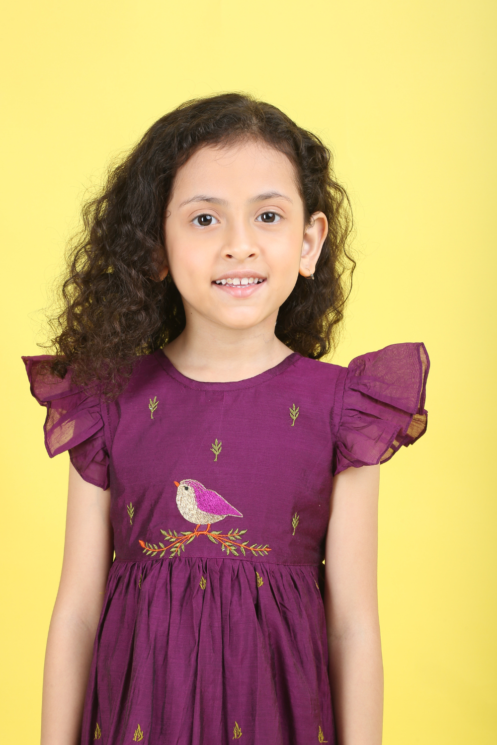 PURPLE BIRD DRESS