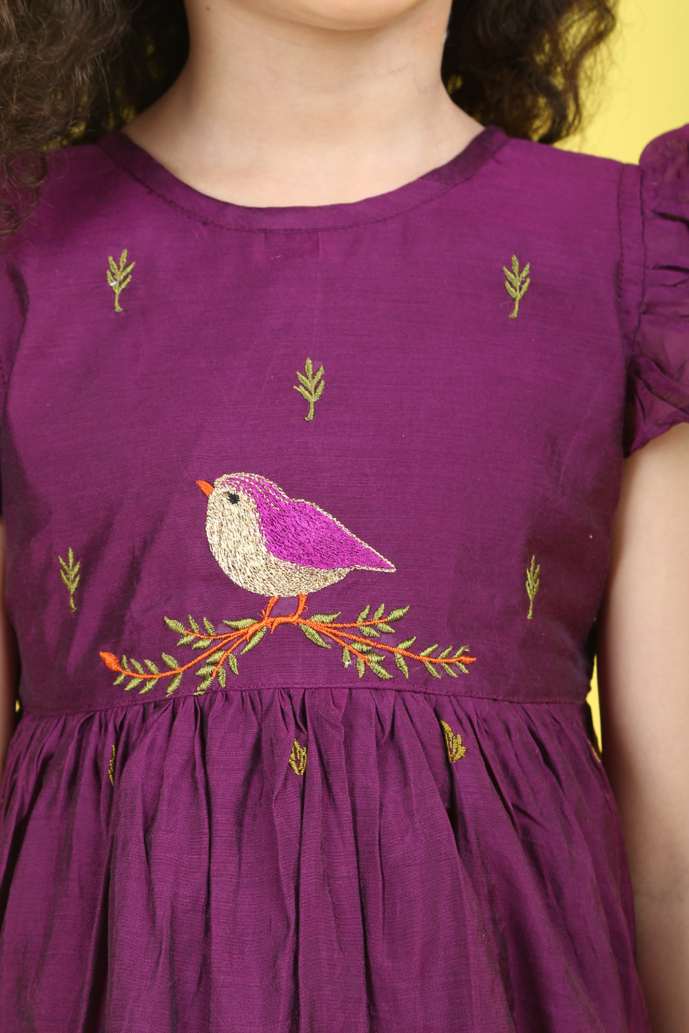 PURPLE BIRD DRESS