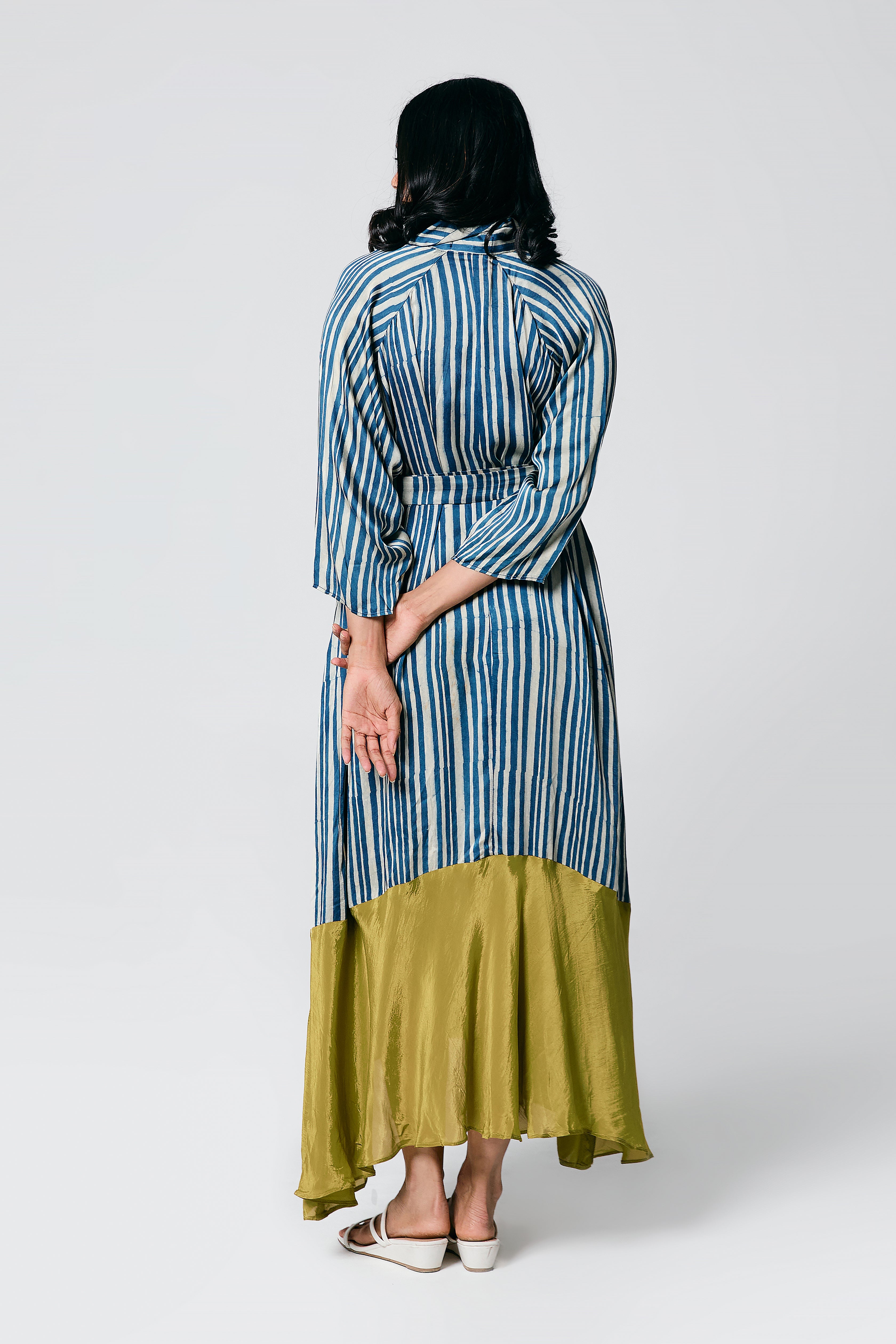 Stripes dress with belt