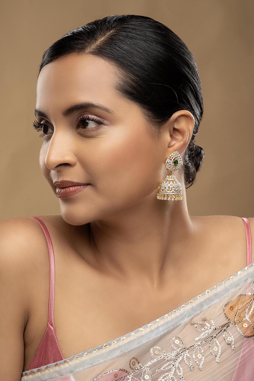 925 Silver 3-Way Jhumki Earrings
