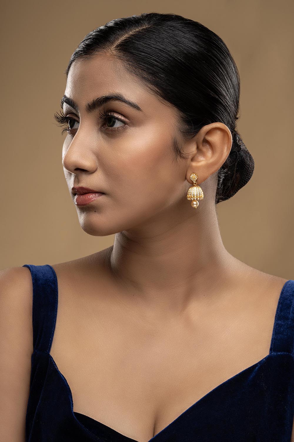 925 Silver Azalea Jhumkas