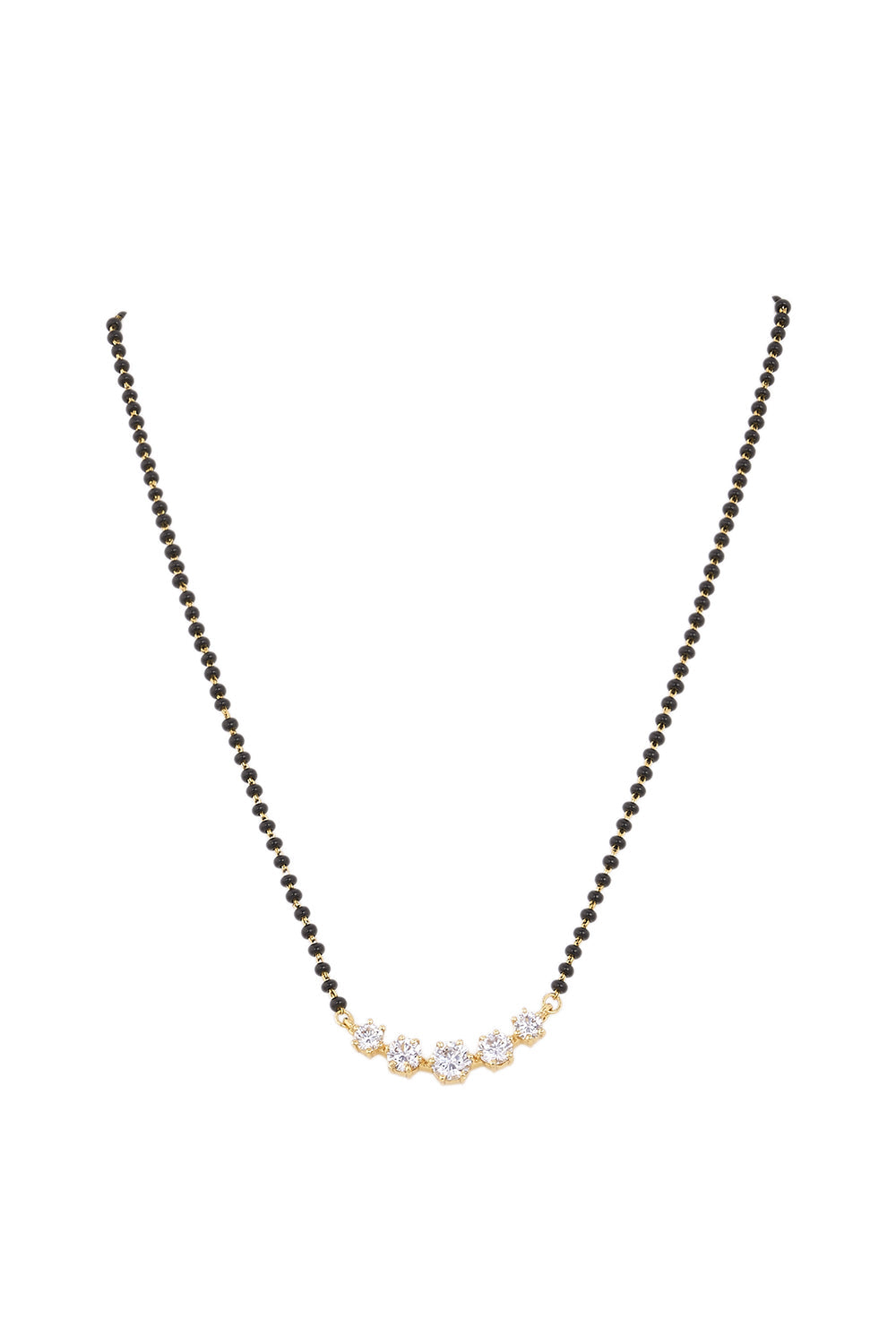 925 Silver Bakul Solitaire Mangalsutra