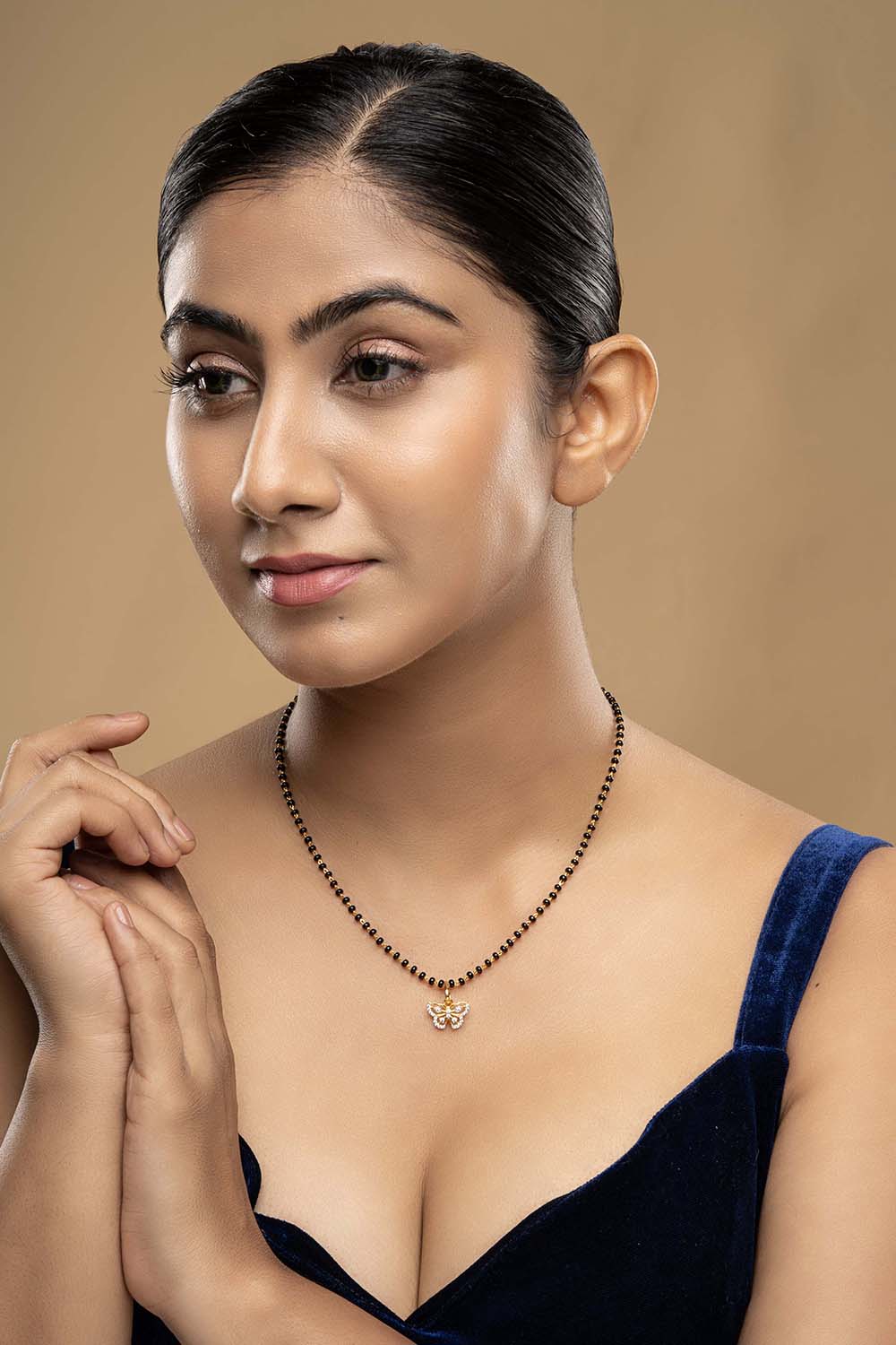 925 Silver Butterfly Mangalsutra