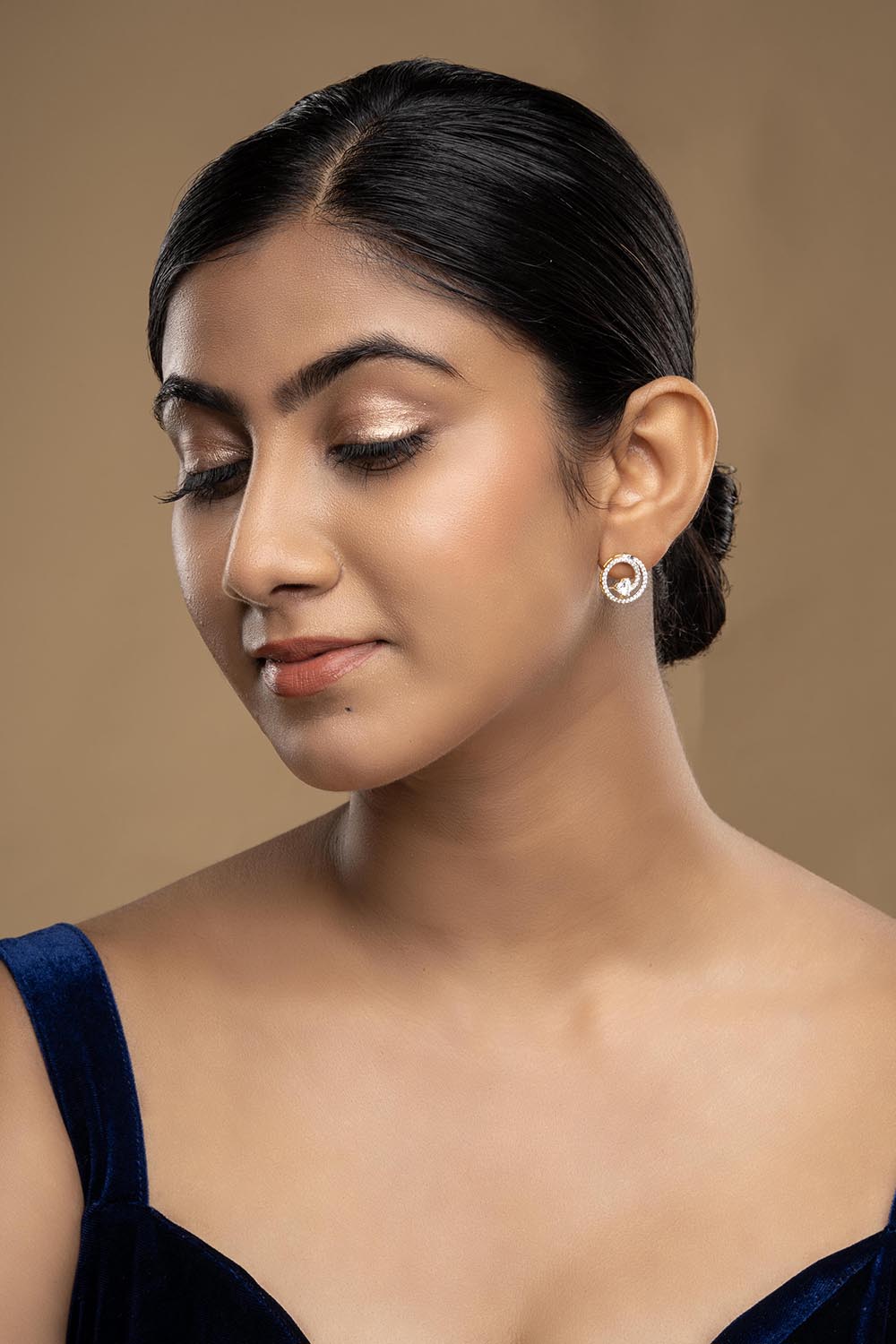 925 Silver Camellia Earrings